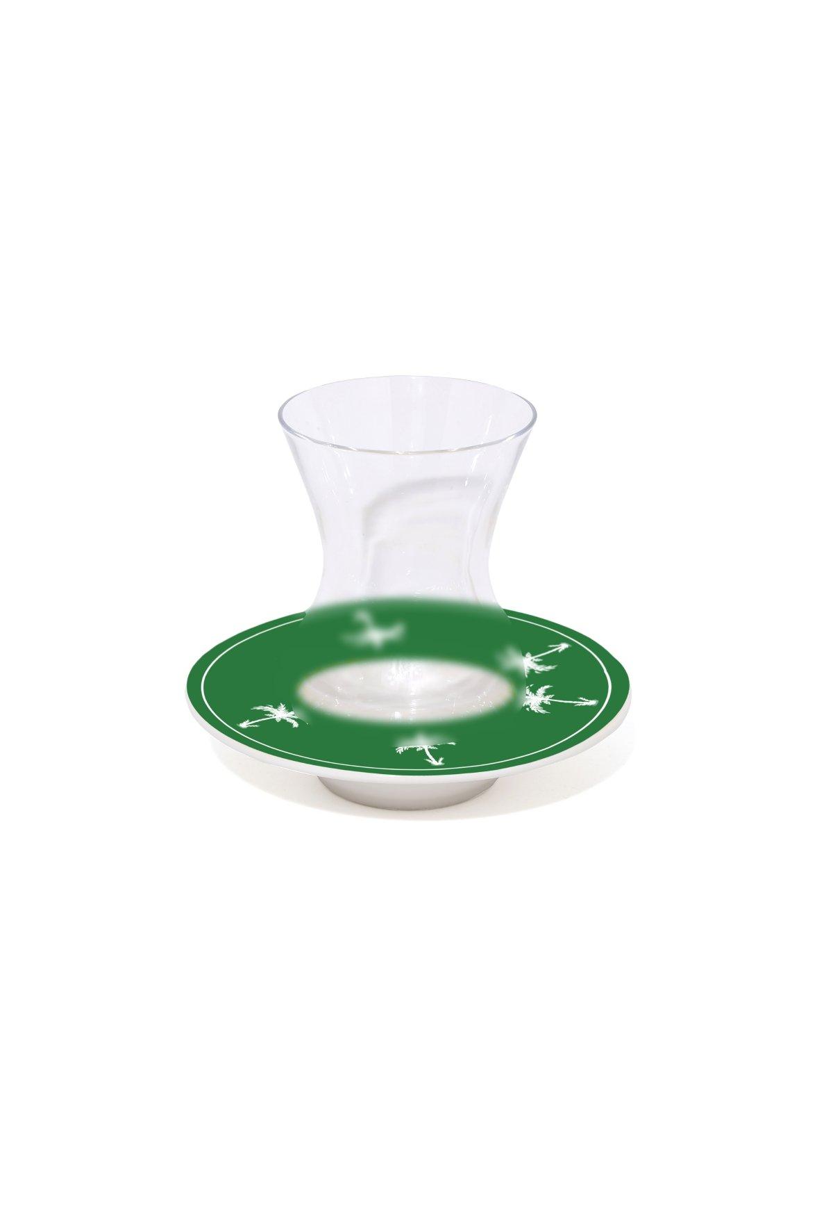 11 Cm Green Palm Platter Anthropologie X Fernco, Green, , large image number 0