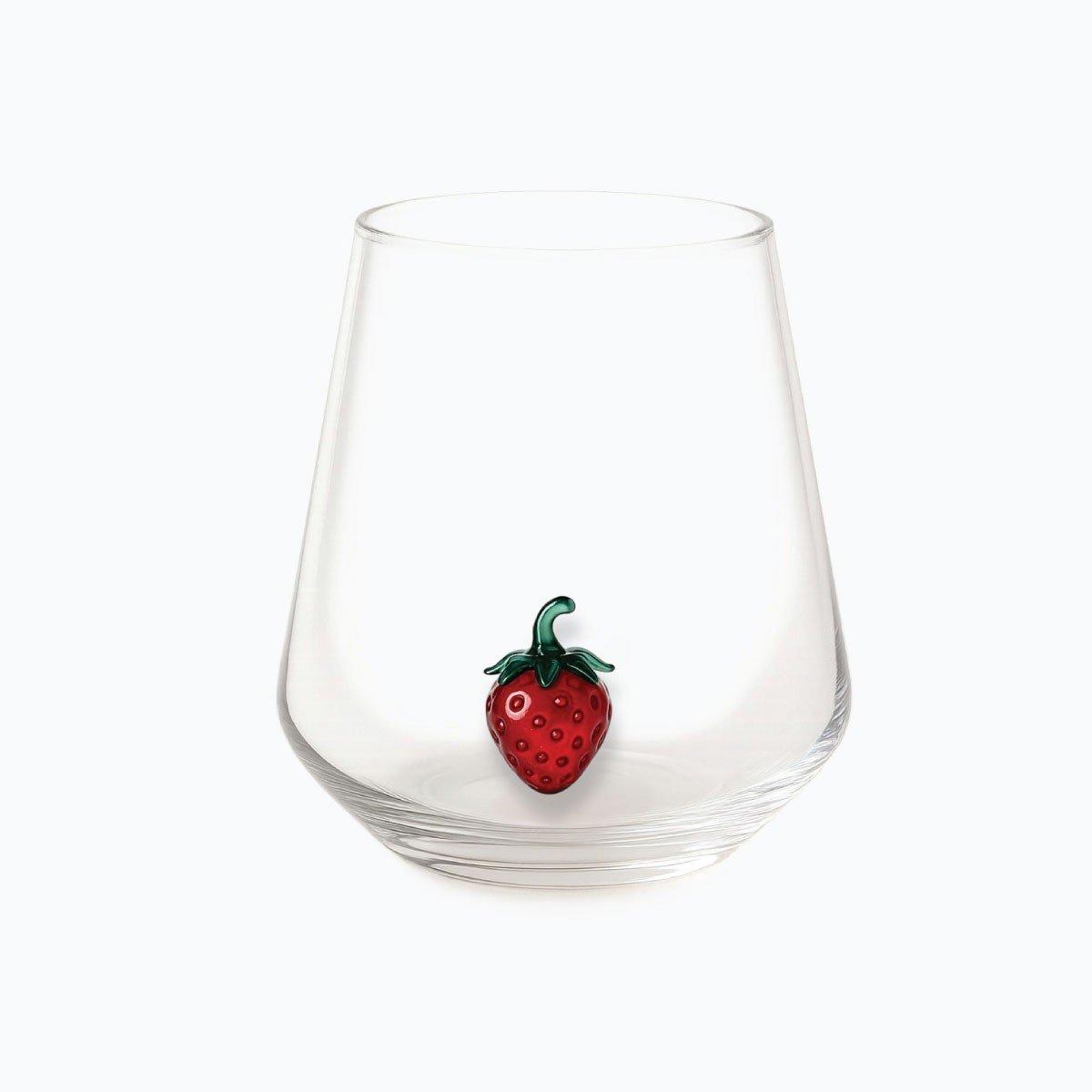 Strawberry Stem Glass, A508_STRAWB, medium