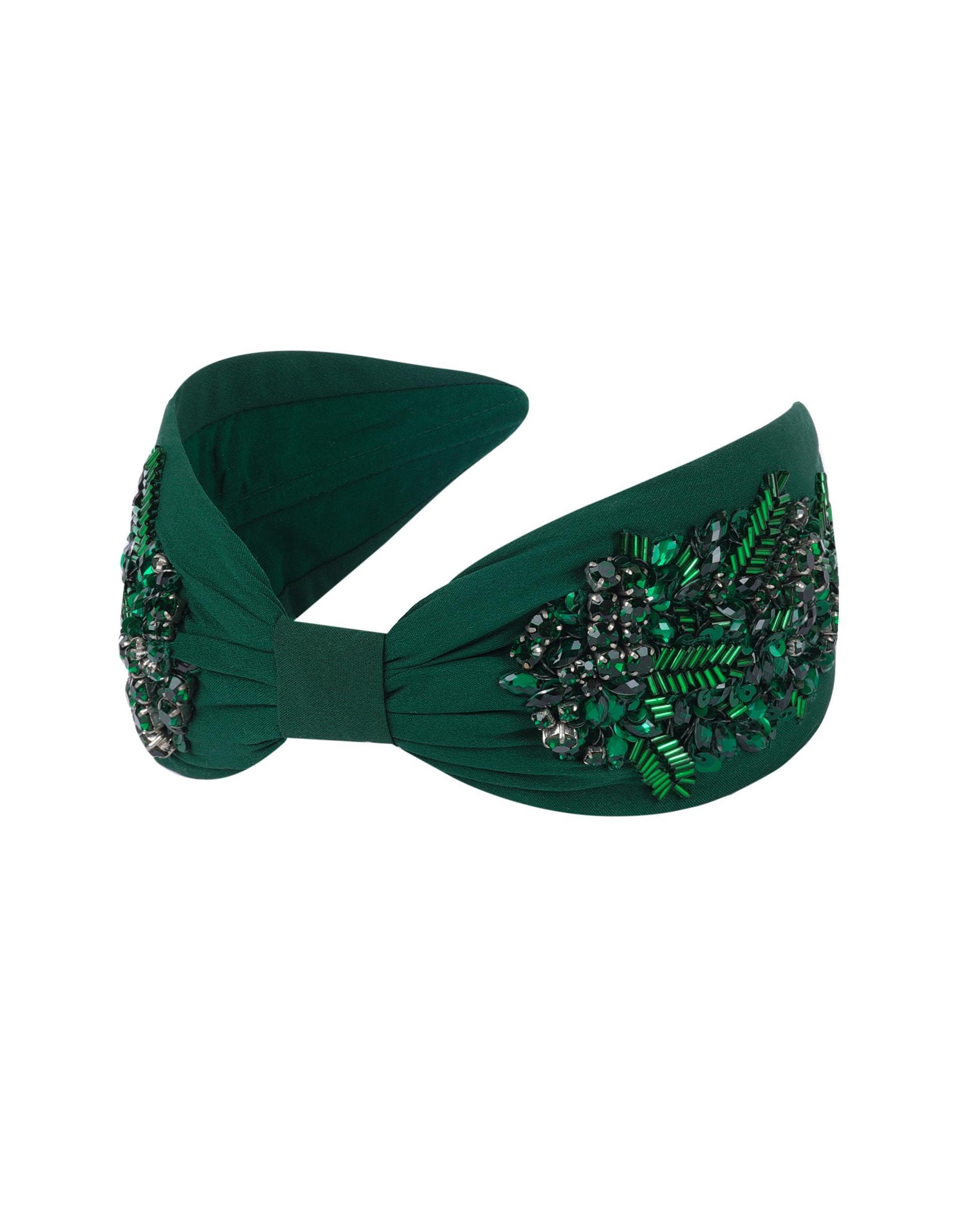 Hairband, Anthropologie X Namjosh, Green, A517_0040, large image number 0
