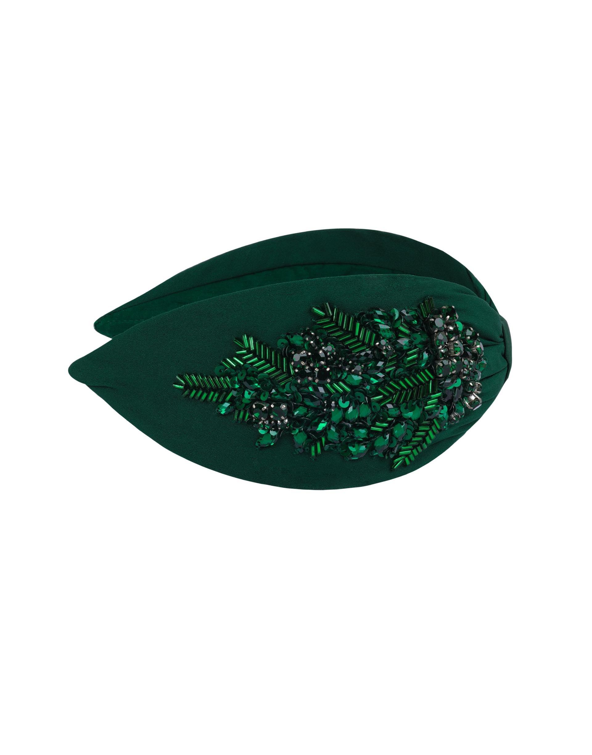 Hairband, Anthropologie X Namjosh, Green, A517_0040, large image number 1