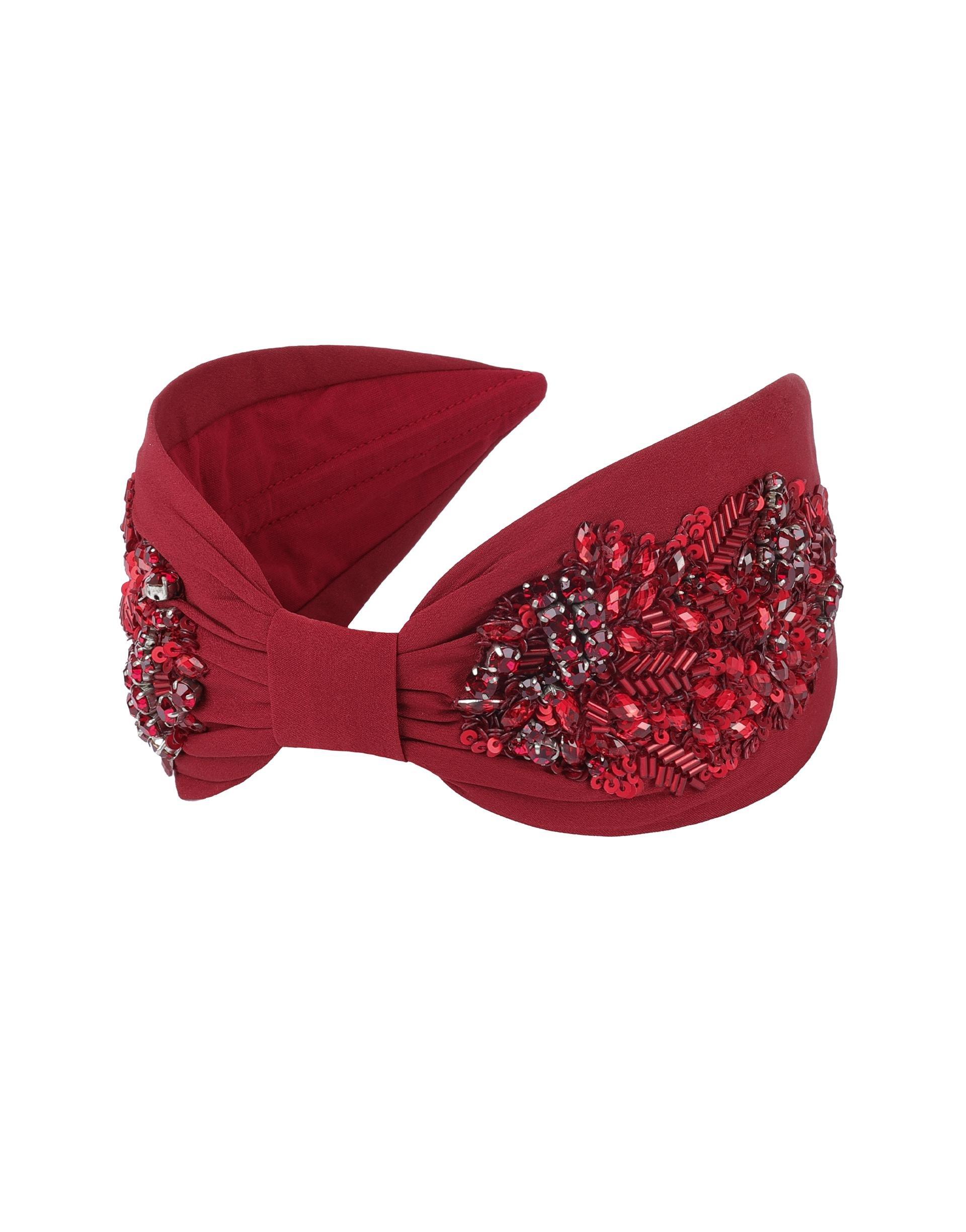 Hairband, Anthropologie X Namjosh, Red, A517_0061, large image number 0
