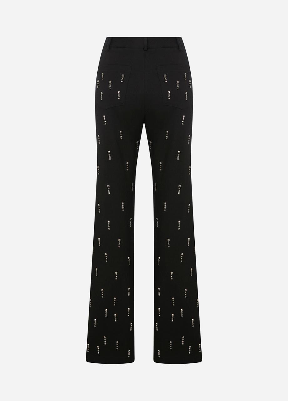 Cora - Embellished Trousers , Black, A529_01, large image number 1