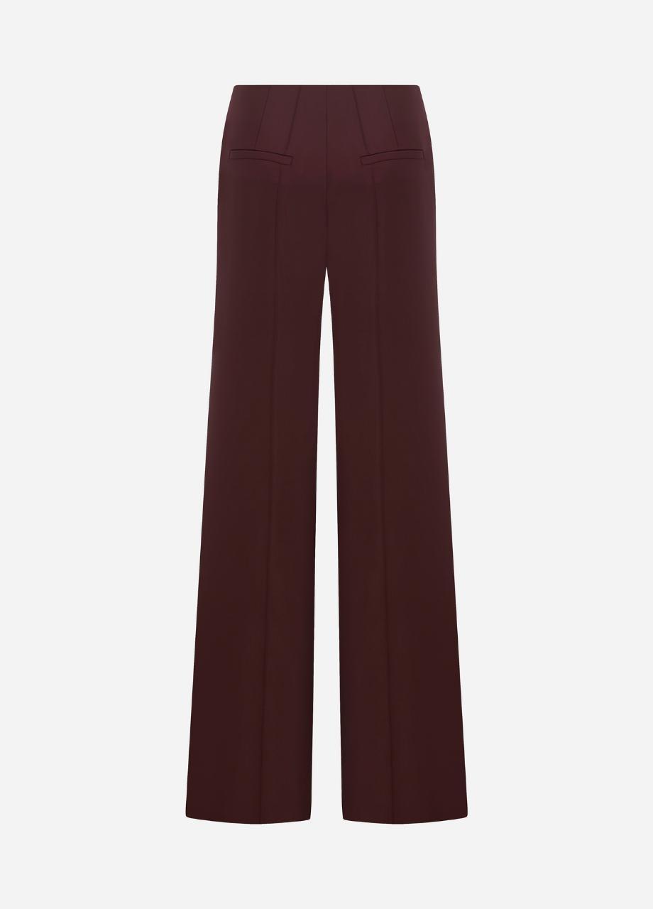 Syvie - Regular Fit Wool Trousers , Burgundy, A529_61, large image number 1