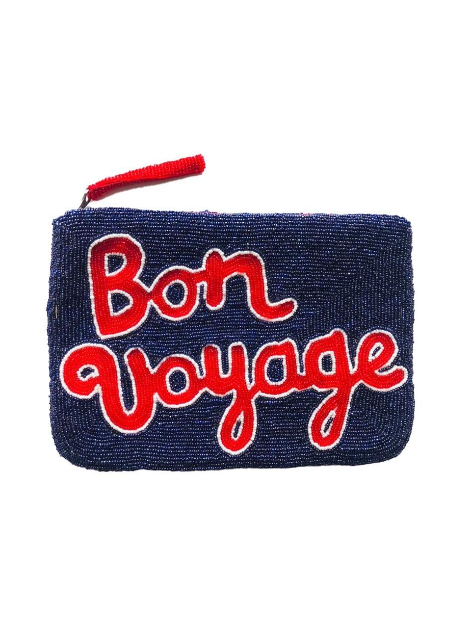 Bon Voyage Beaded Clutch, Navy, A525_NAVY, large image number 0