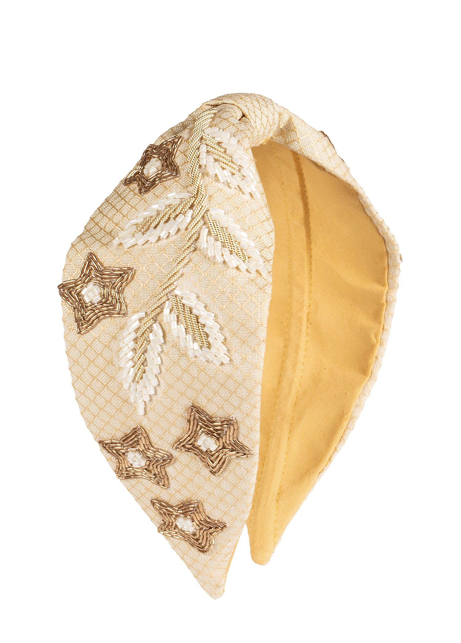 Allure Beige Headband,Anthropologie X JoyCo, Black, A506_0014, large image number 0