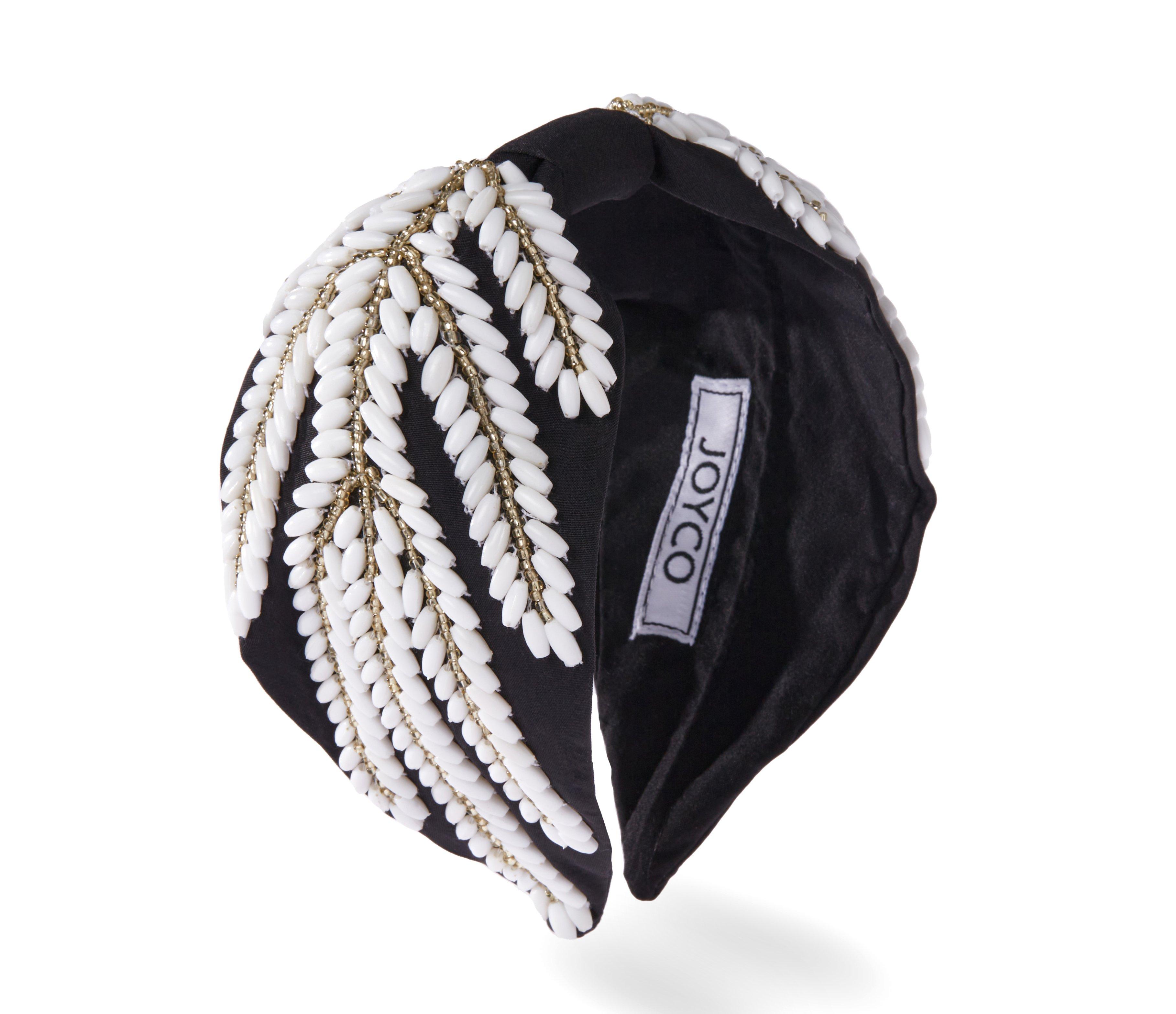 Concetta Headband,Anthropologie X JoyCo, Black, A506_0041, large image number 0