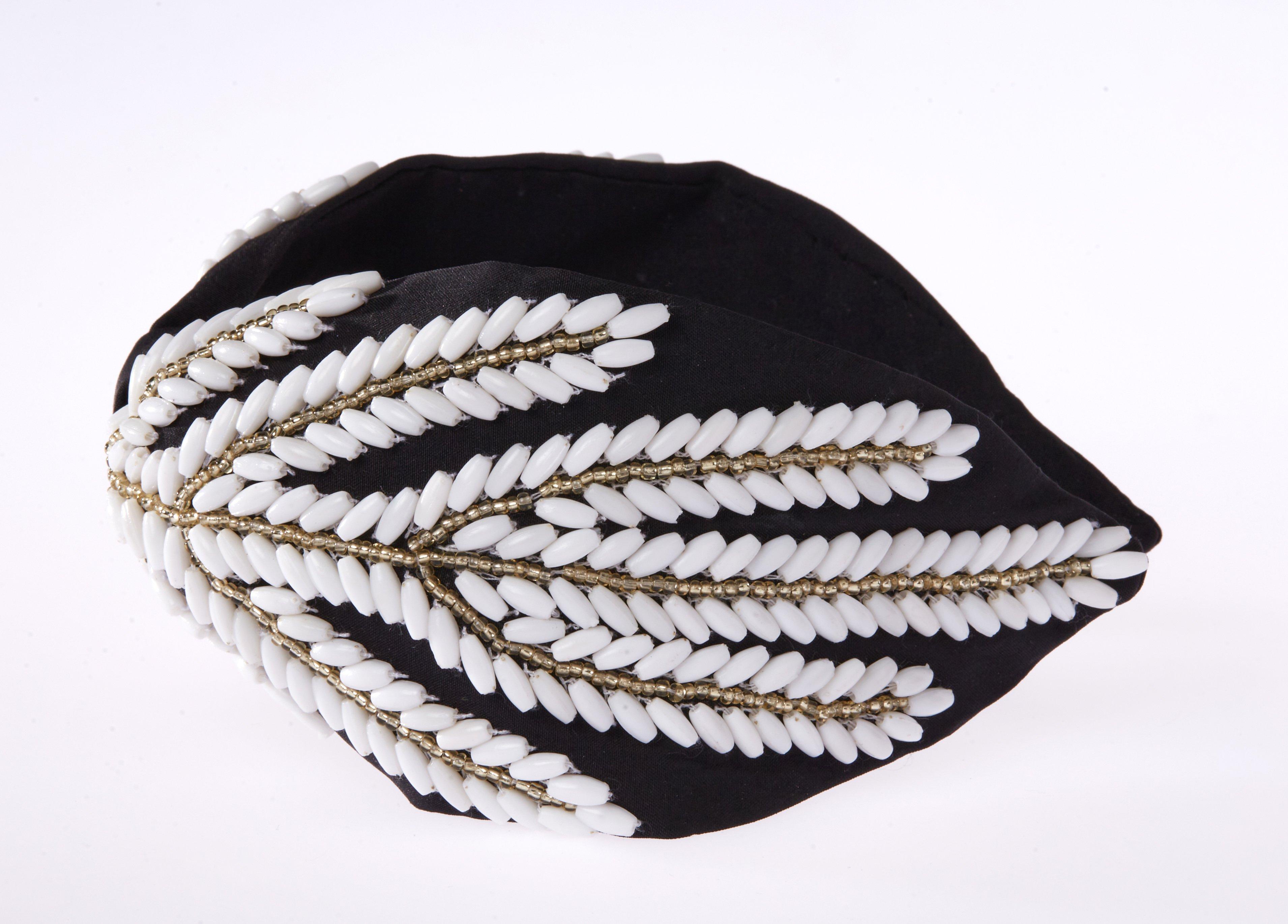 Concetta Headband,Anthropologie X JoyCo, Black, A506_0041, large image number 2
