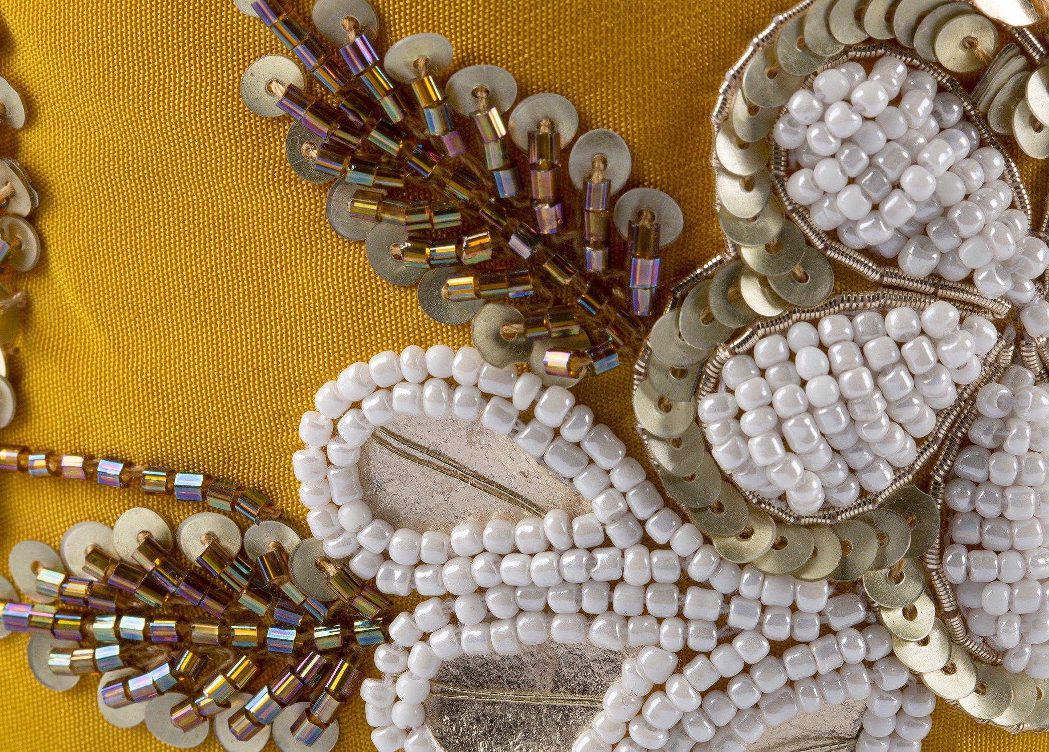 Ellie Yellow Headband,Anthropologie X JoyCo, Yellow, A506_0079, large image number 4