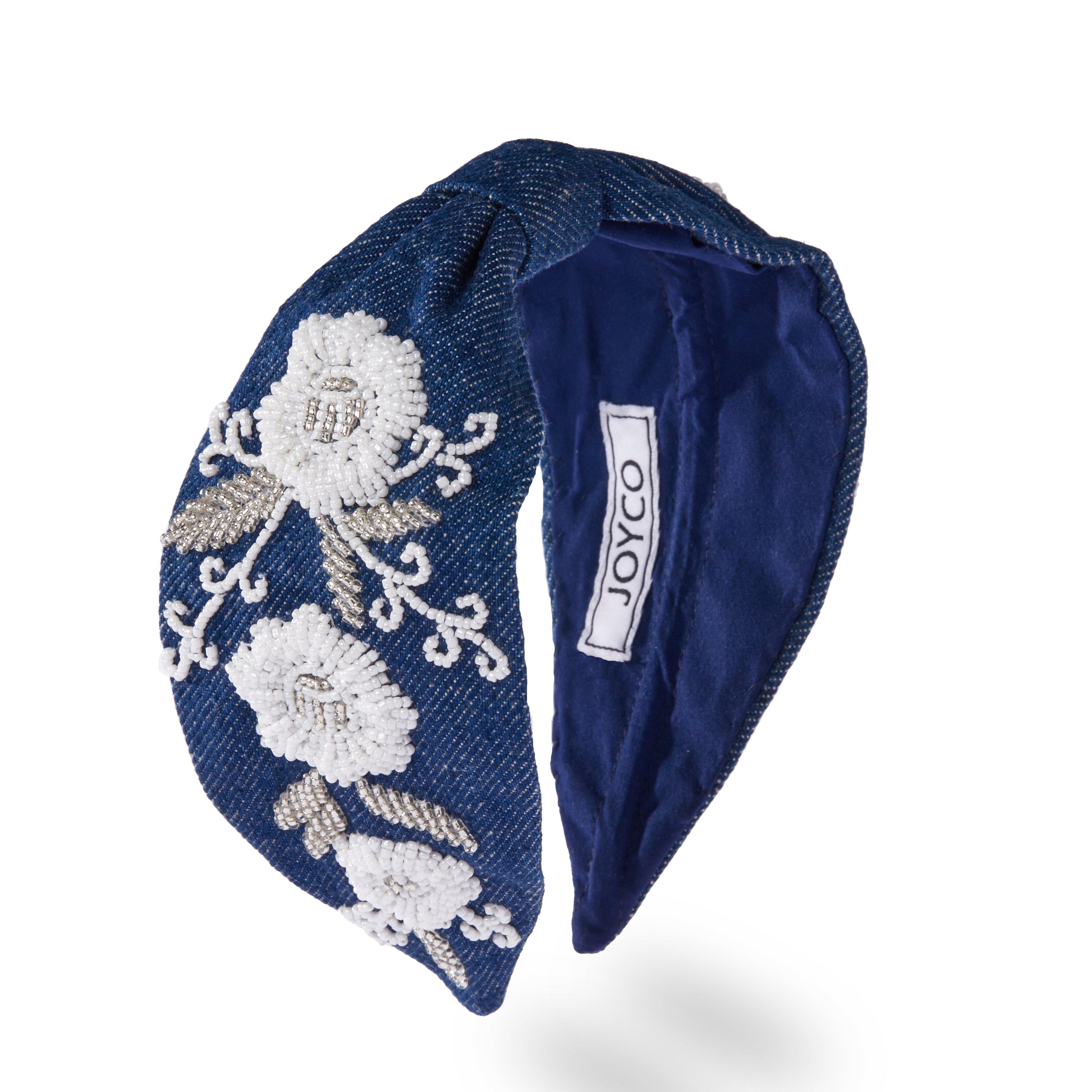 Livio Headband,Anthropologie X JoyCo, Blue, A504_0041, medium