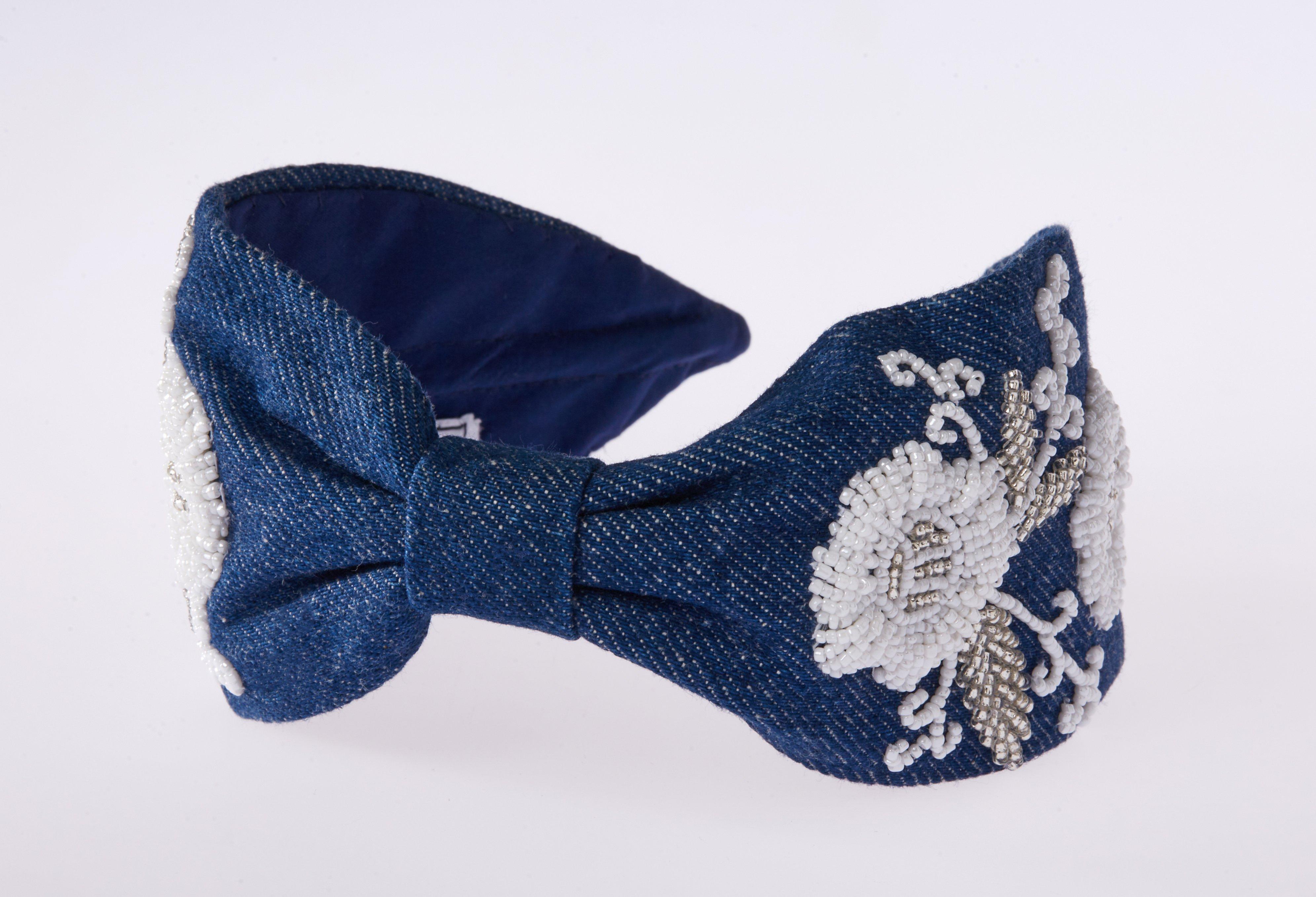 Livio Headband,Anthropologie X JoyCo, Blue, A504_0041, medium