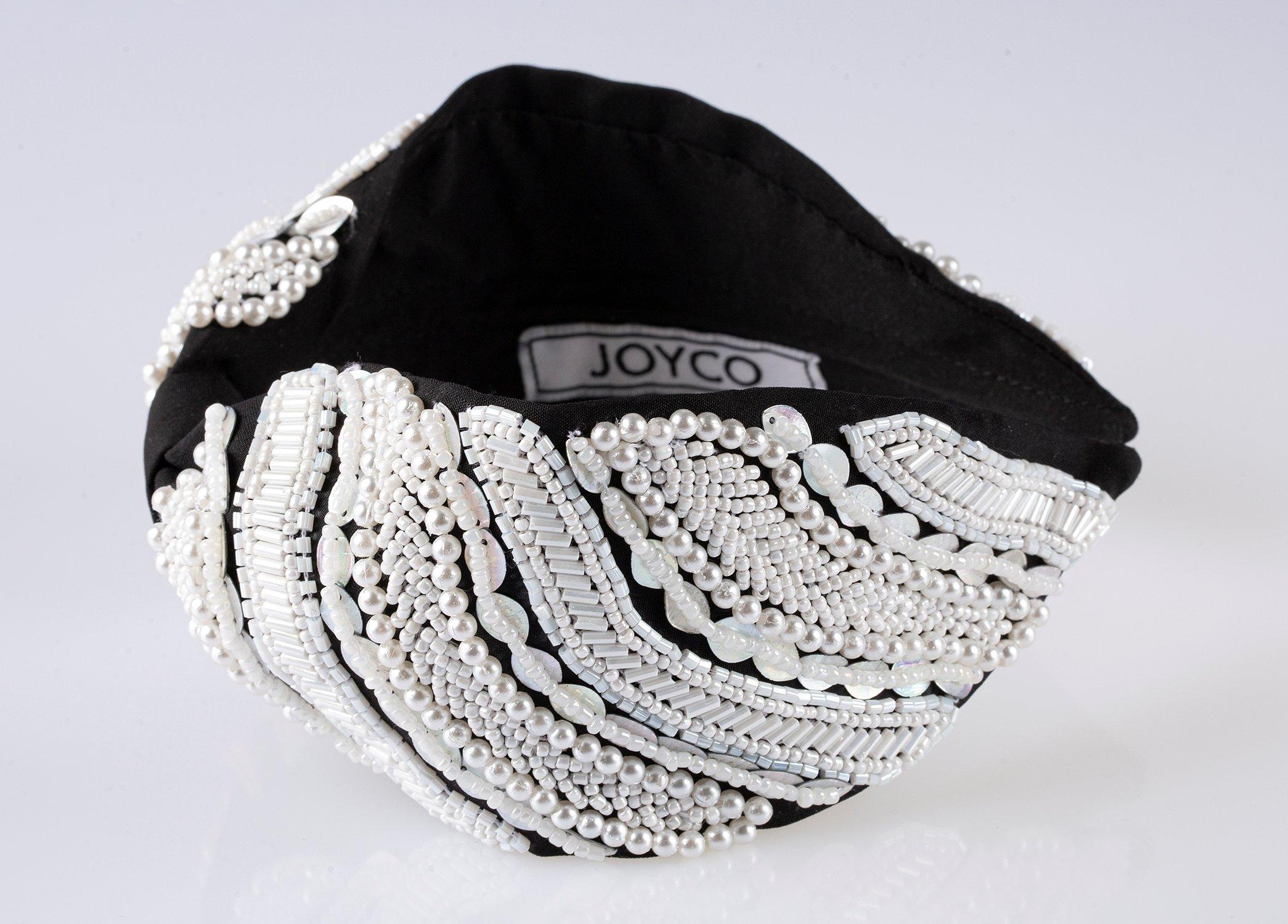 Margaret Headband,Anthropologie X JoyCo, Black, A506_0041, large image number 2