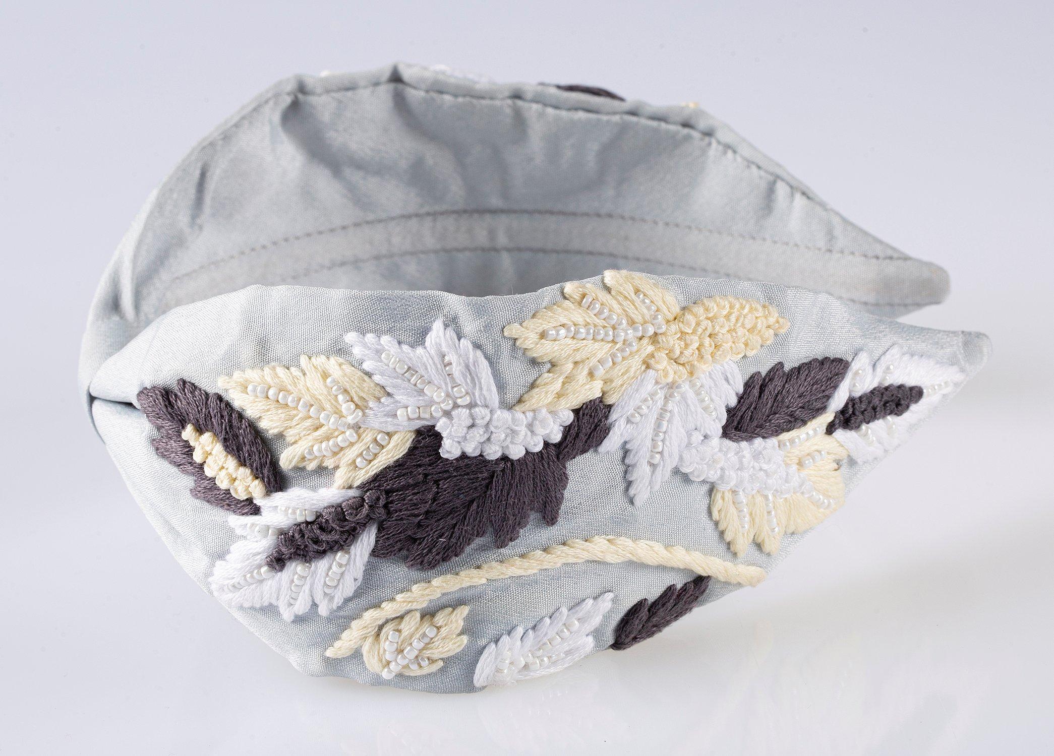 Milan Hoop Headband,Anthropologie X JoyCo, Blue, A506_0046, large image number 1