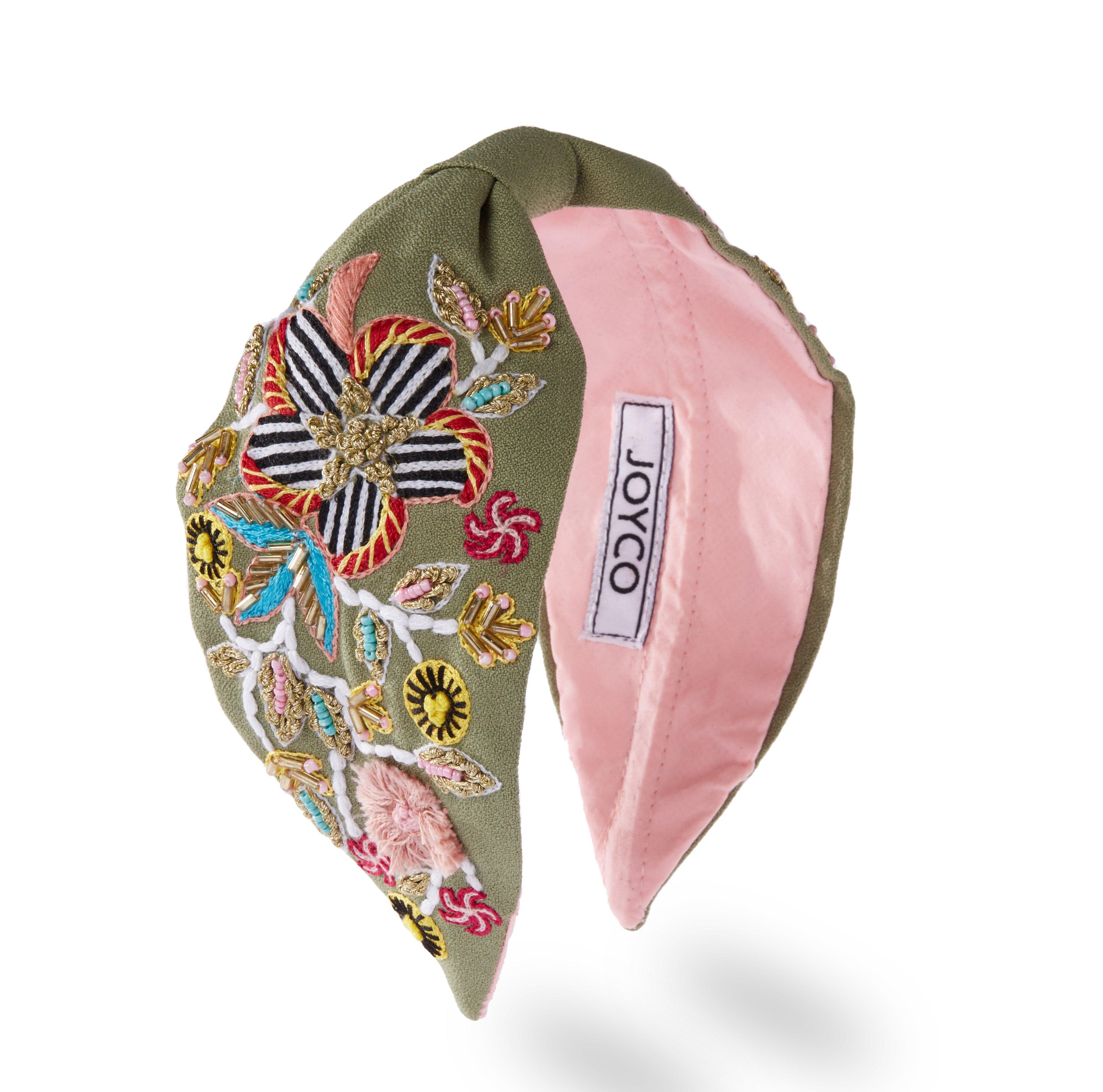 Stephano Headband,Anthropologie X JoyCo, Green, A506_0000, large image number 0