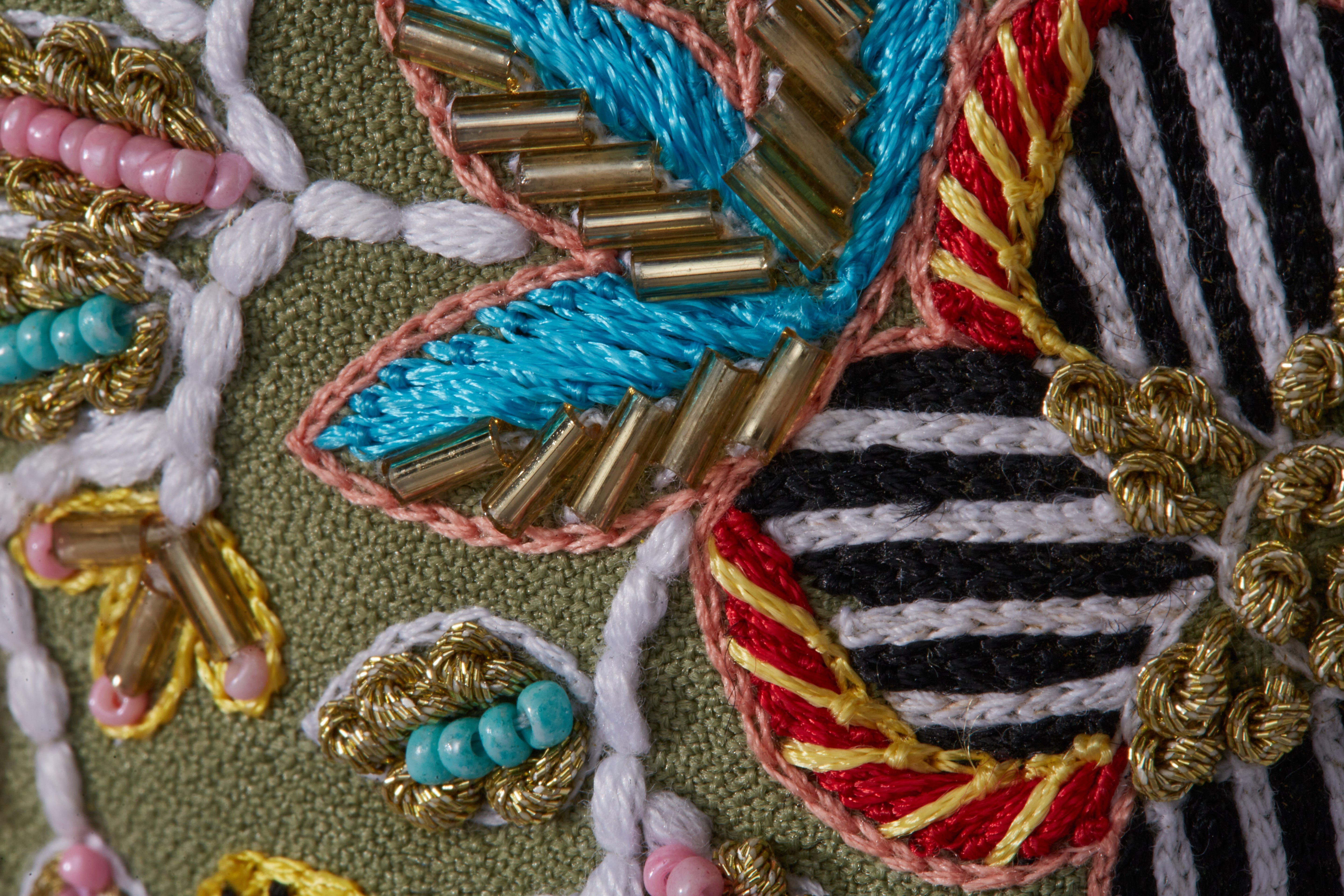 Stephano Headband,Anthropologie X JoyCo, Green, A506_0000, large image number 3