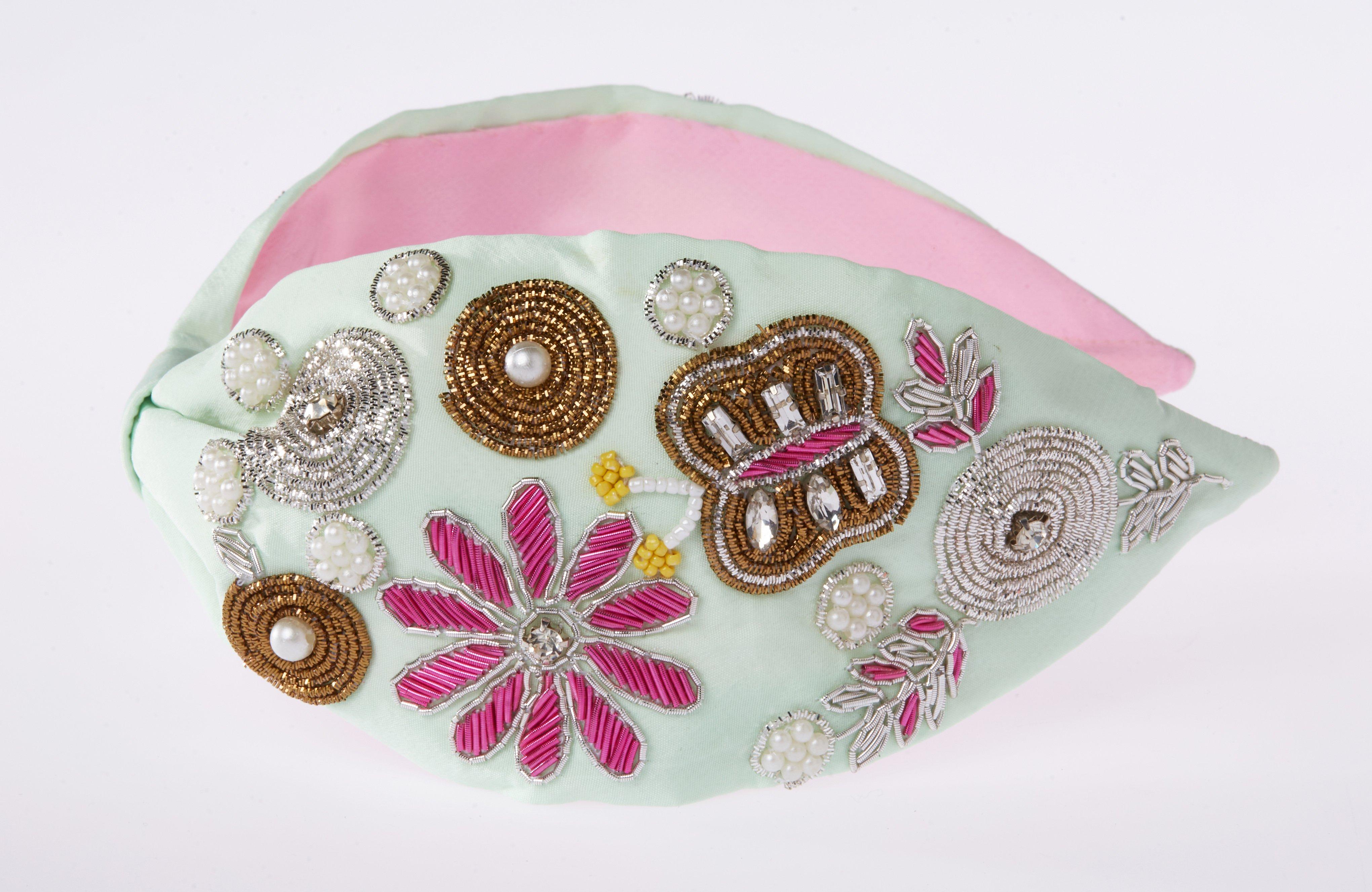 Vitale Headband,Anthropologie X JoyCo, Blue, , large image number 2