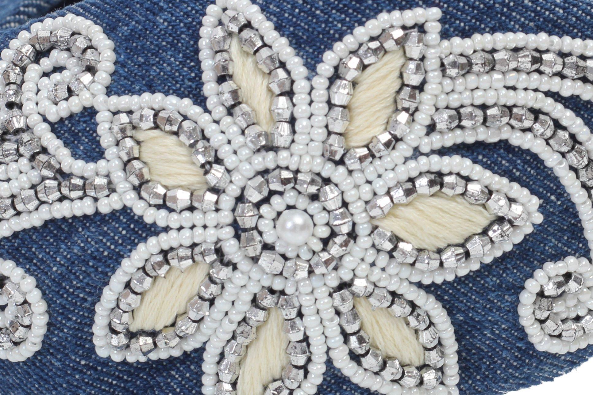 Ivory Denim Headband,Anthropologie X JoyCo, Blue, A506_0093, large image number 1