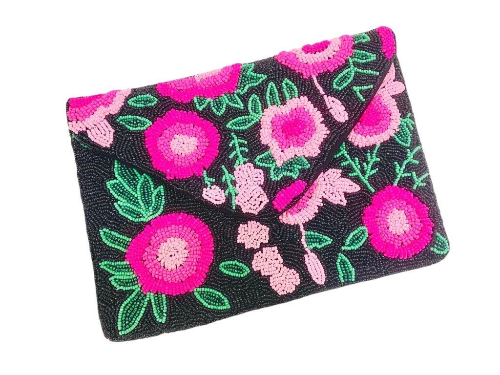 Hidden Verse Clutch,Anthropologie X JoyCo, Black, A506_0066, large image number 0