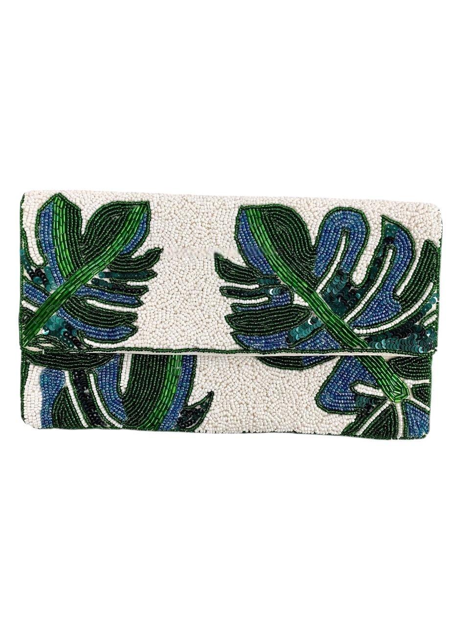 Luna Trace Clutch,Anthropologie X JoyCo, Beige, A506_0015, large image number 0