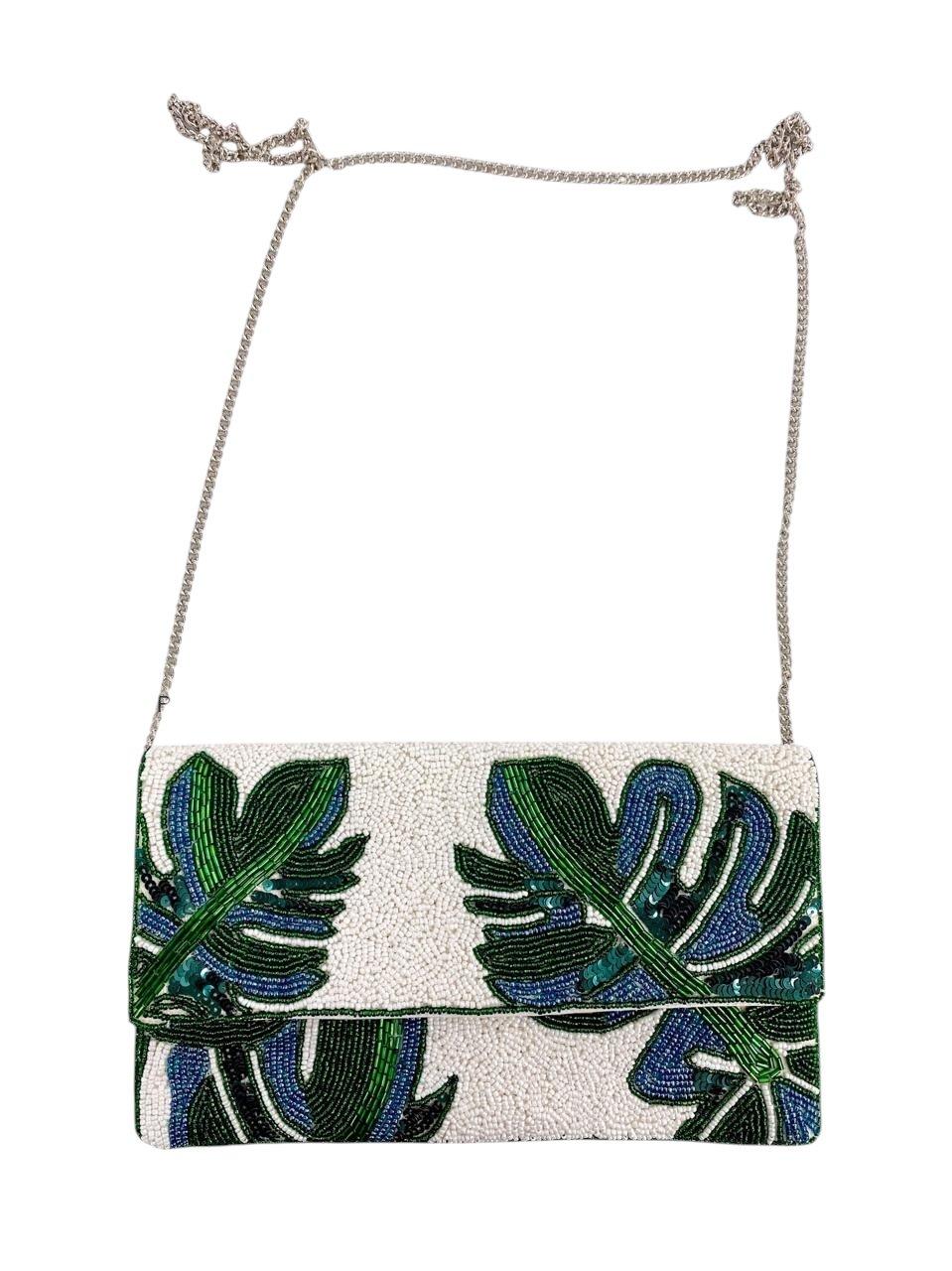 Luna Trace Clutch,Anthropologie X JoyCo, Beige, A506_0015, large image number 1