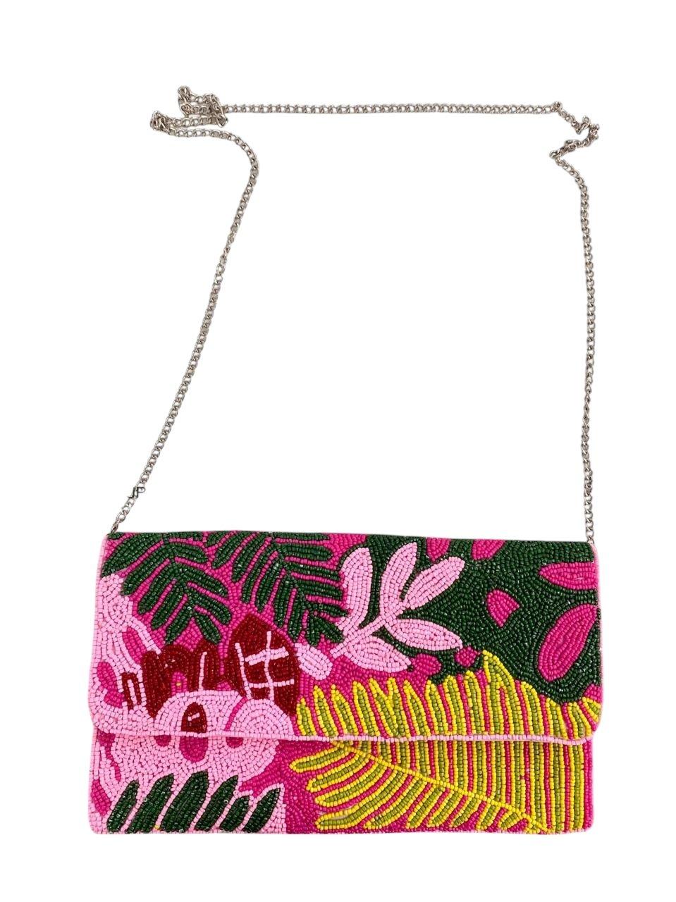 Crimson Halo Clutch,Anthropologie X JoyCo, Pink, A506_0000, large image number 1
