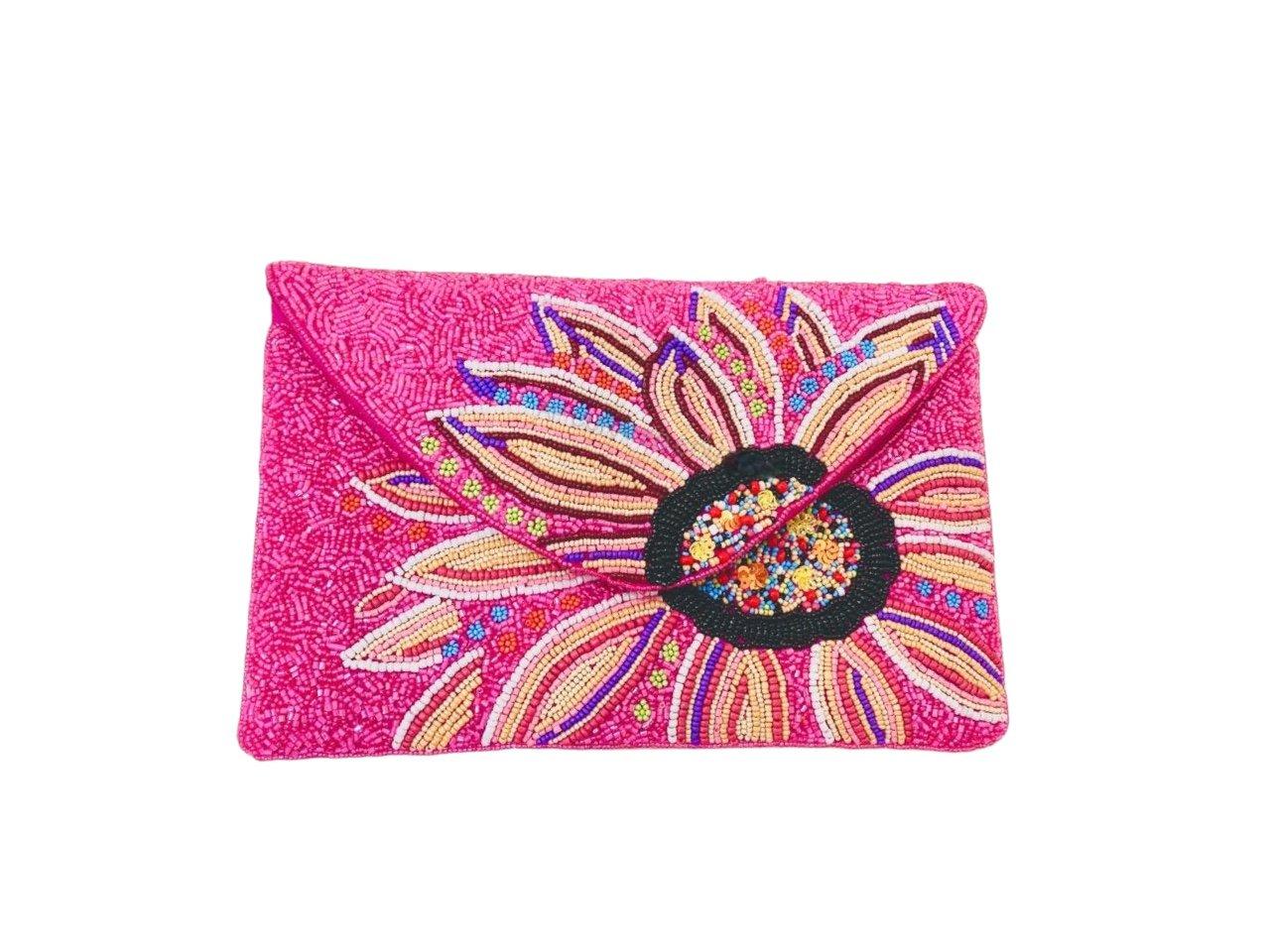 Bold Whisper Clutch,Anthropologie X JoyCo, Pink, A506_0066, large image number 1