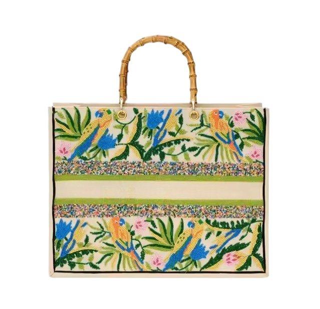 Silver Code Tote Bag,Anthropologie X JoyCo, Multicolour, A504_0000, large image number 0