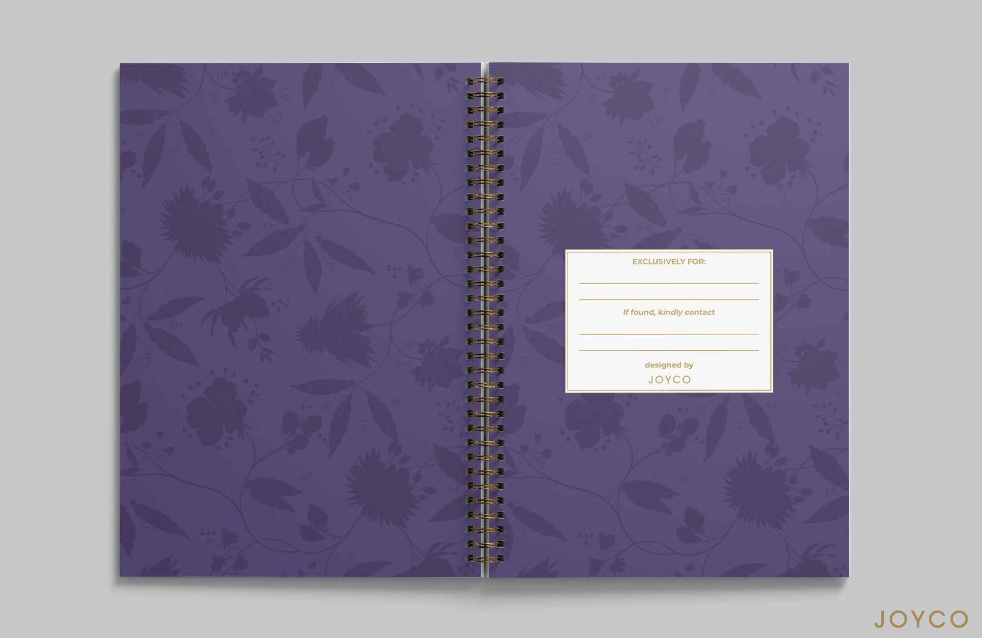 Garden Trails Notebook,Anthropologie X JoyCo, Purple, A506_0041, medium
