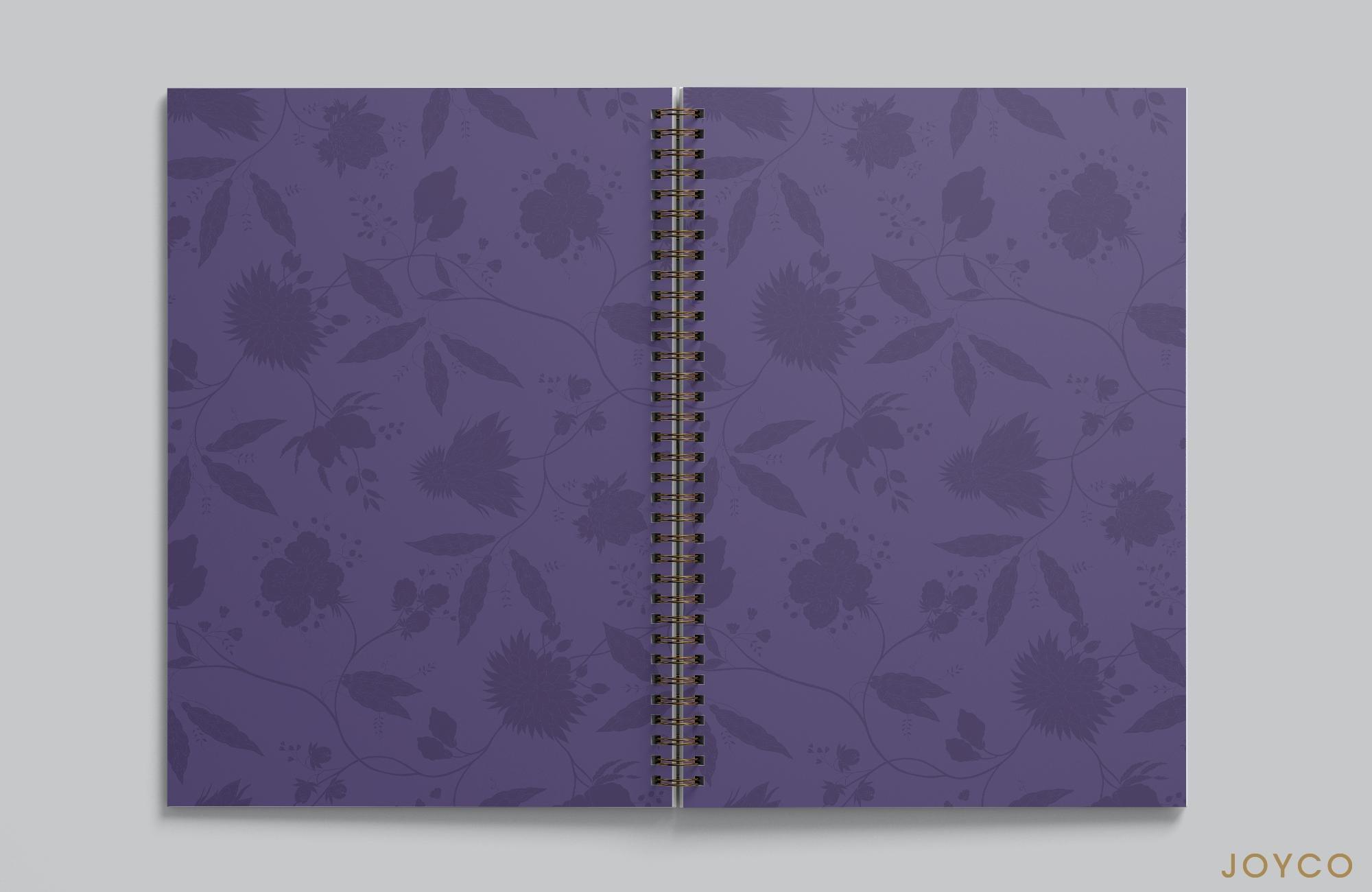 Garden Trails Notebook,Anthropologie X JoyCo, Purple, A506_0041, medium