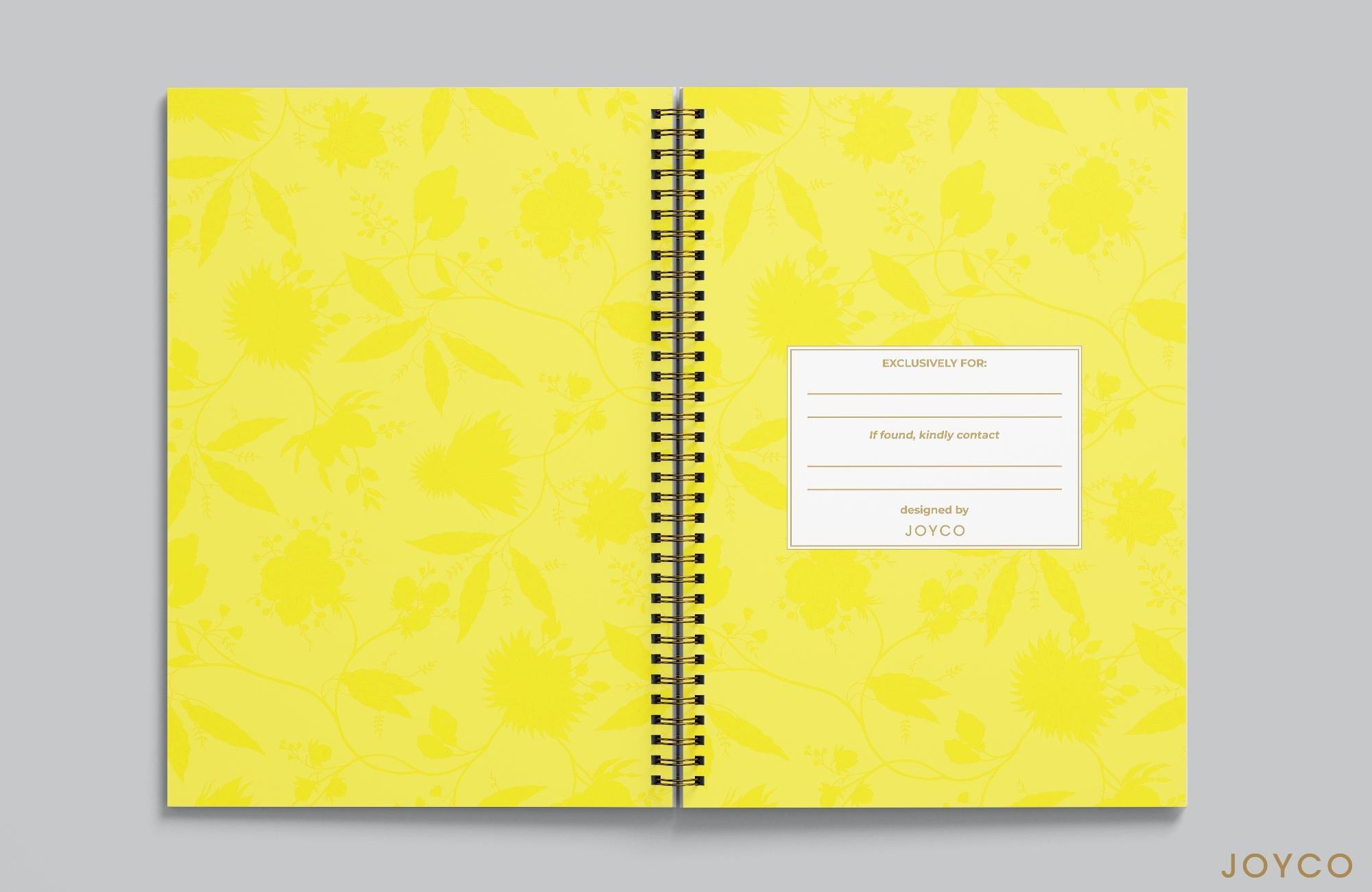 Garden Trails Notebook,Anthropologie X JoyCo, Yellow, A504_0079, large image number 1