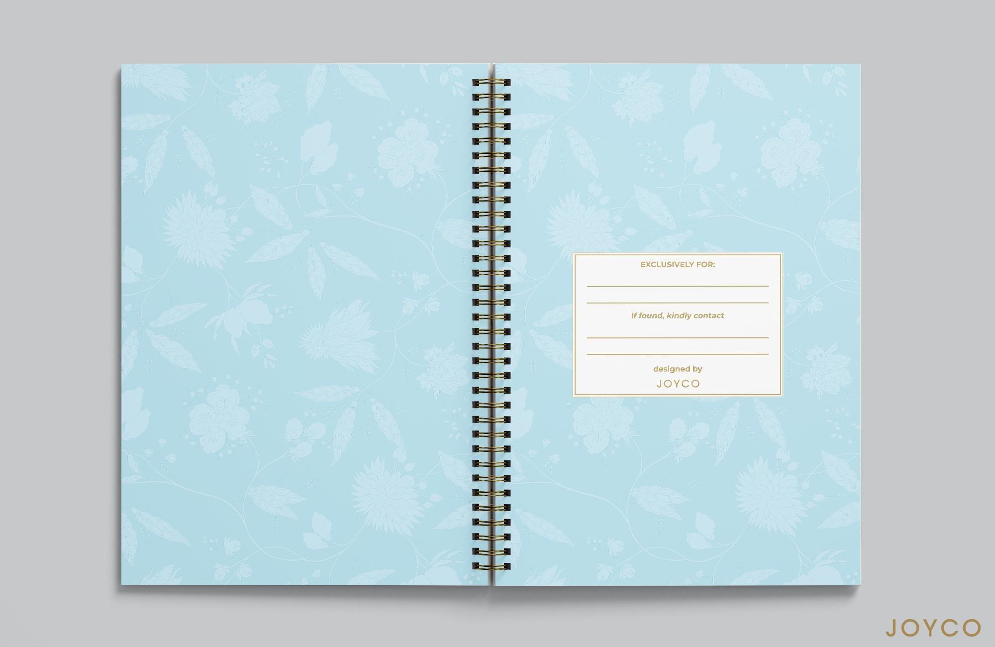 Garden Trails Notebook,Anthropologie X JoyCo, Blue, A506_0045, medium
