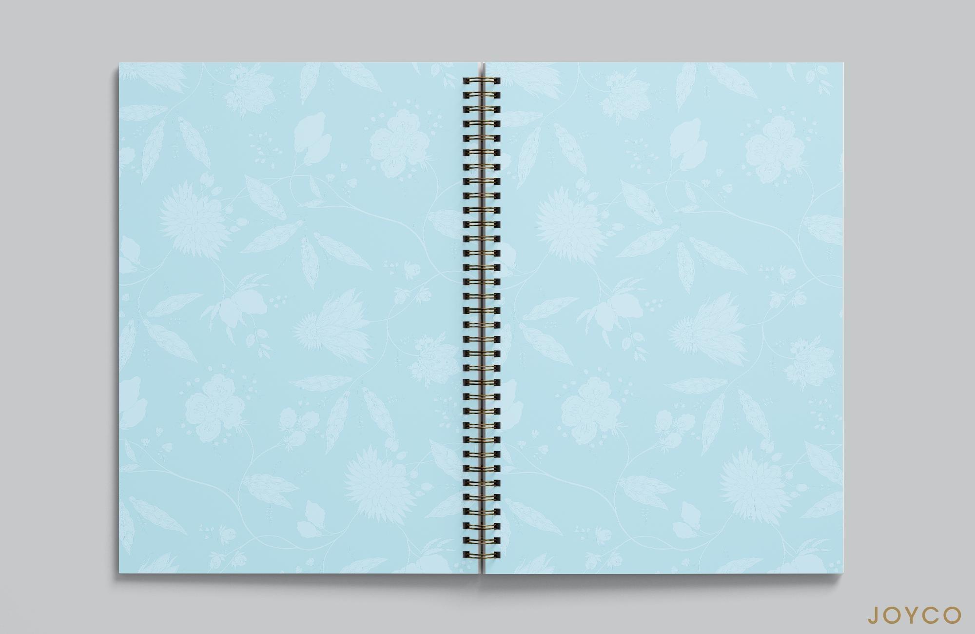 Garden Trails Notebook,Anthropologie X JoyCo, Blue, A506_0045, medium
