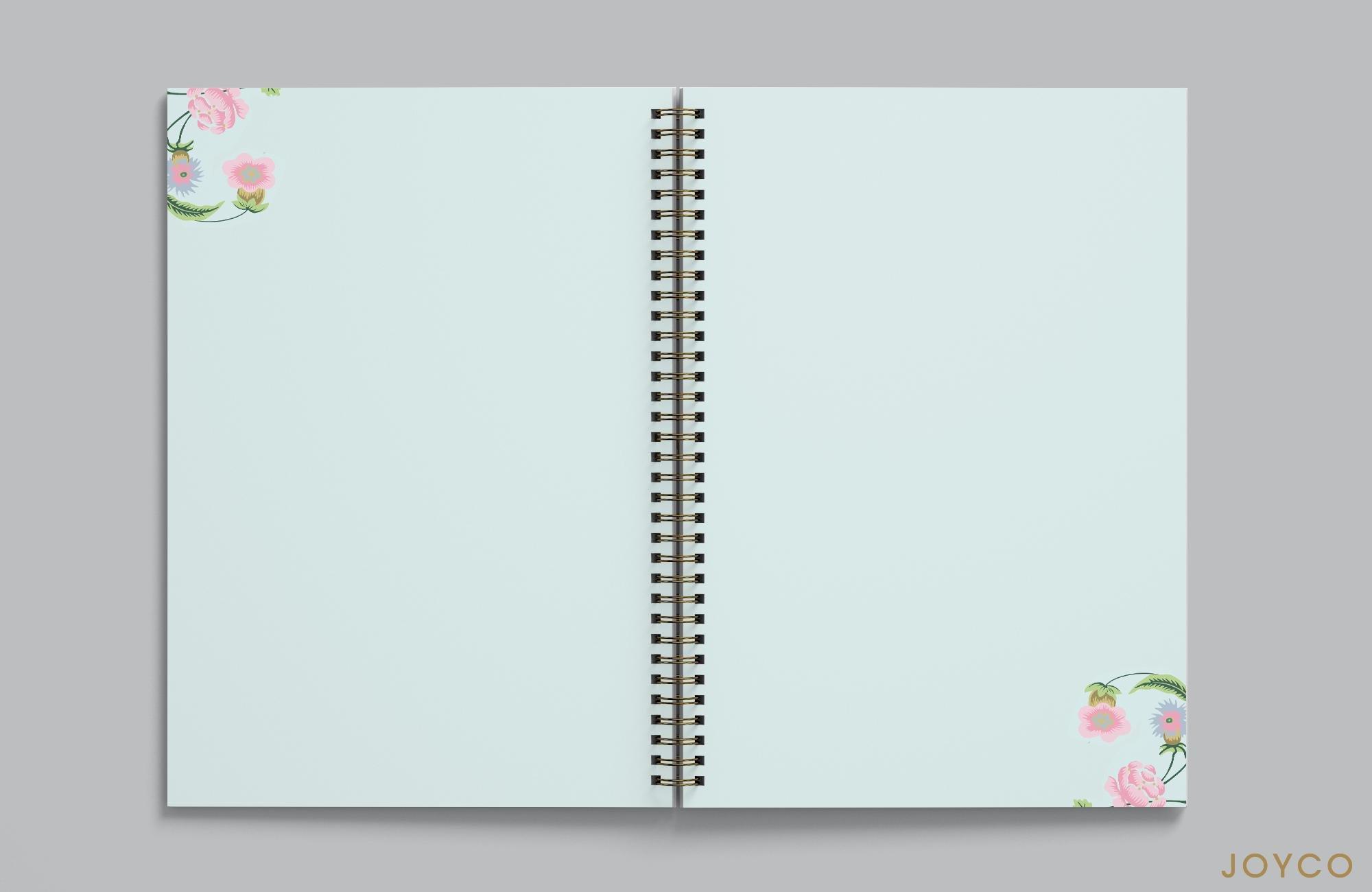 Vintage Florals Notebook,Anthropologie X JoyCo, Blue, A504_0045, large image number 2
