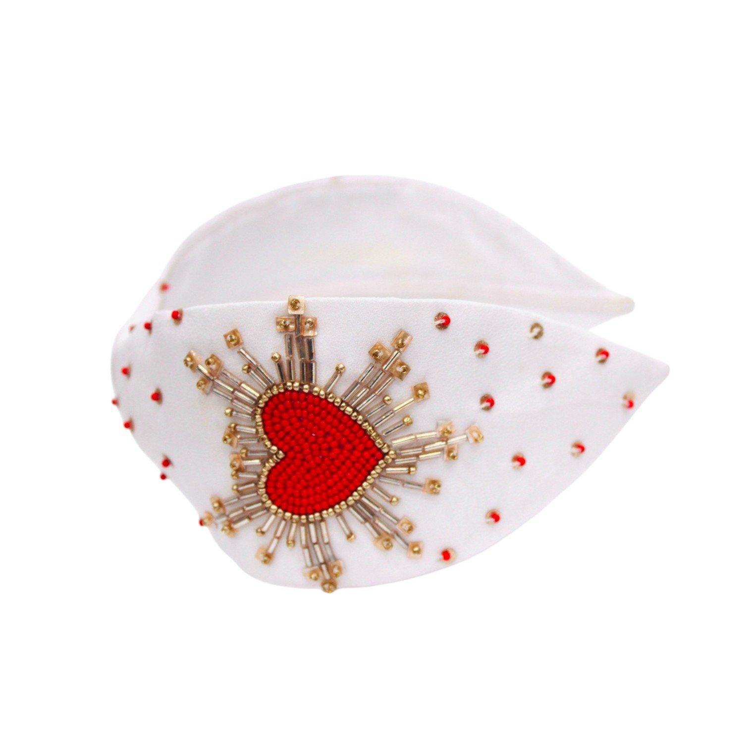 Sandrine Headband,Anthropologie X JoyCo, White, A506_0000, large image number 1