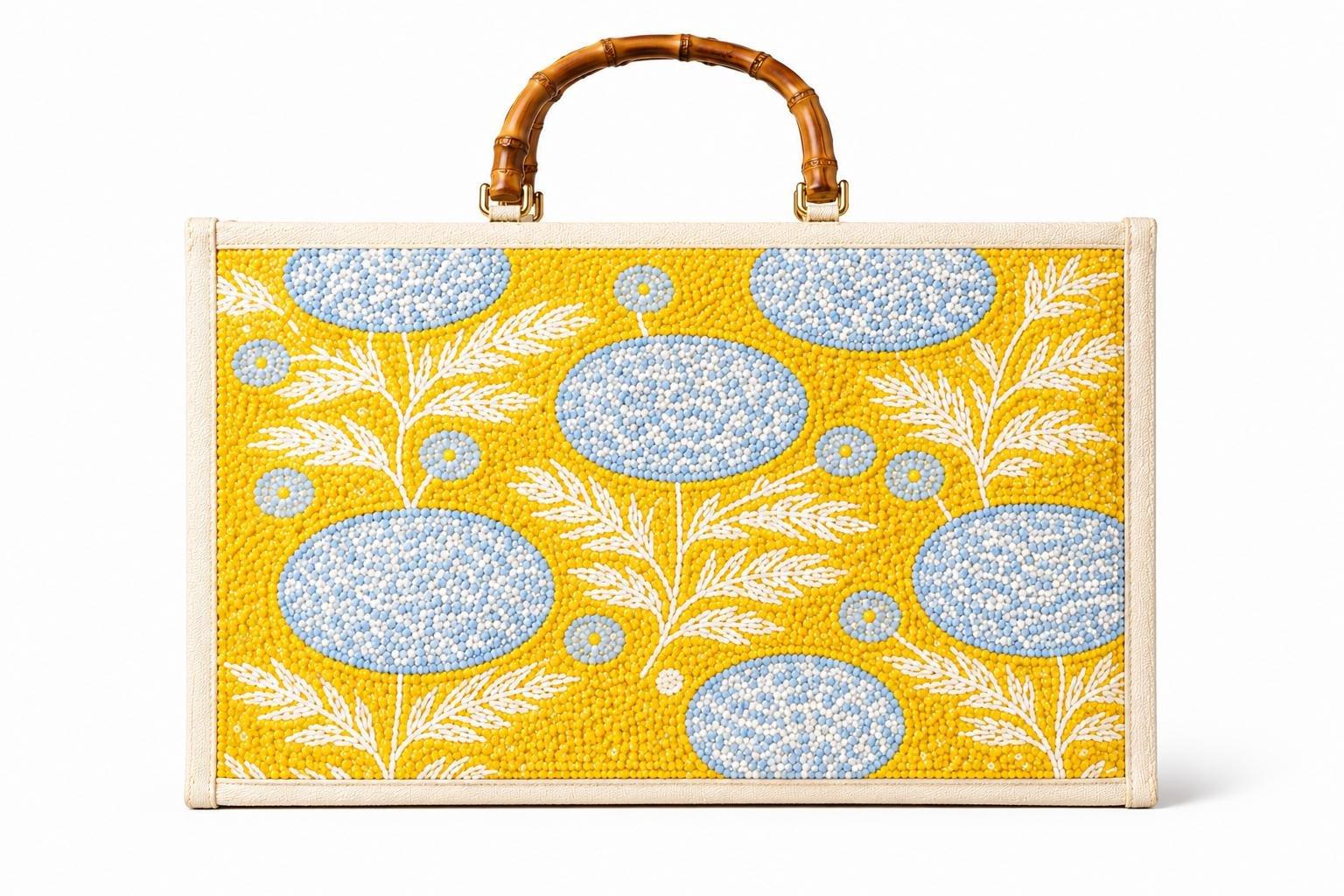 Soleil Bloom Embroidered Tote Bag, Multicolour, , medium