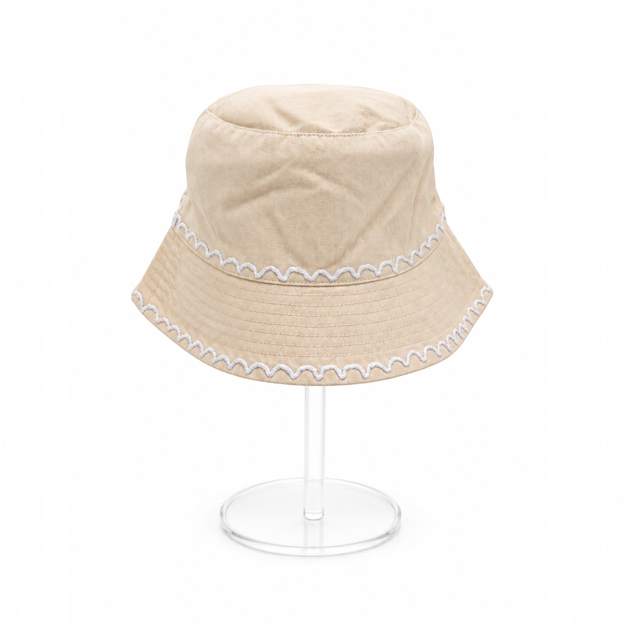 Palm Glow Embroidered Hat, Beige, , large image number 3
