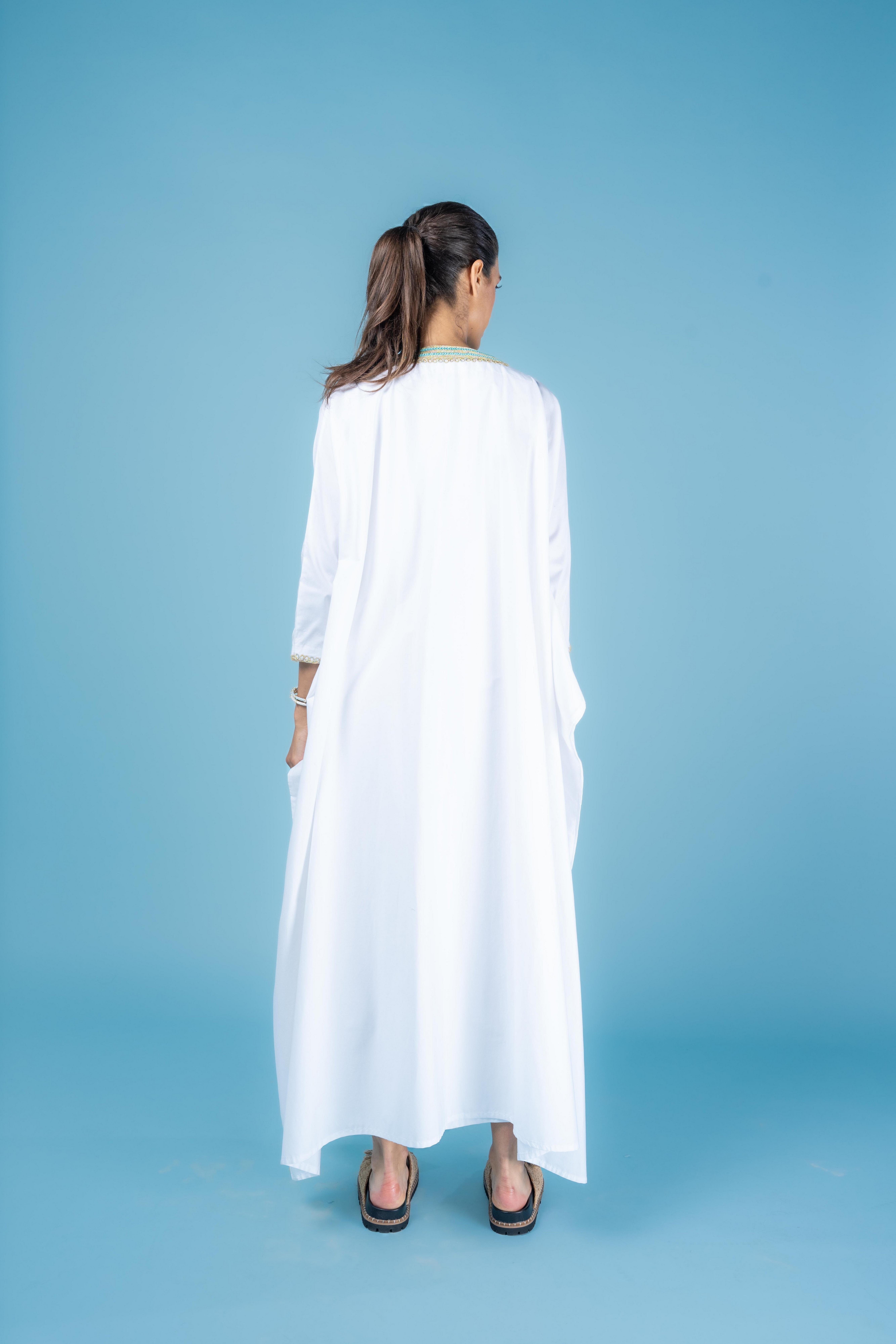 Tropica Kaftan Anthropologie x Kaftish, Blue, A515_0010, large image number 2