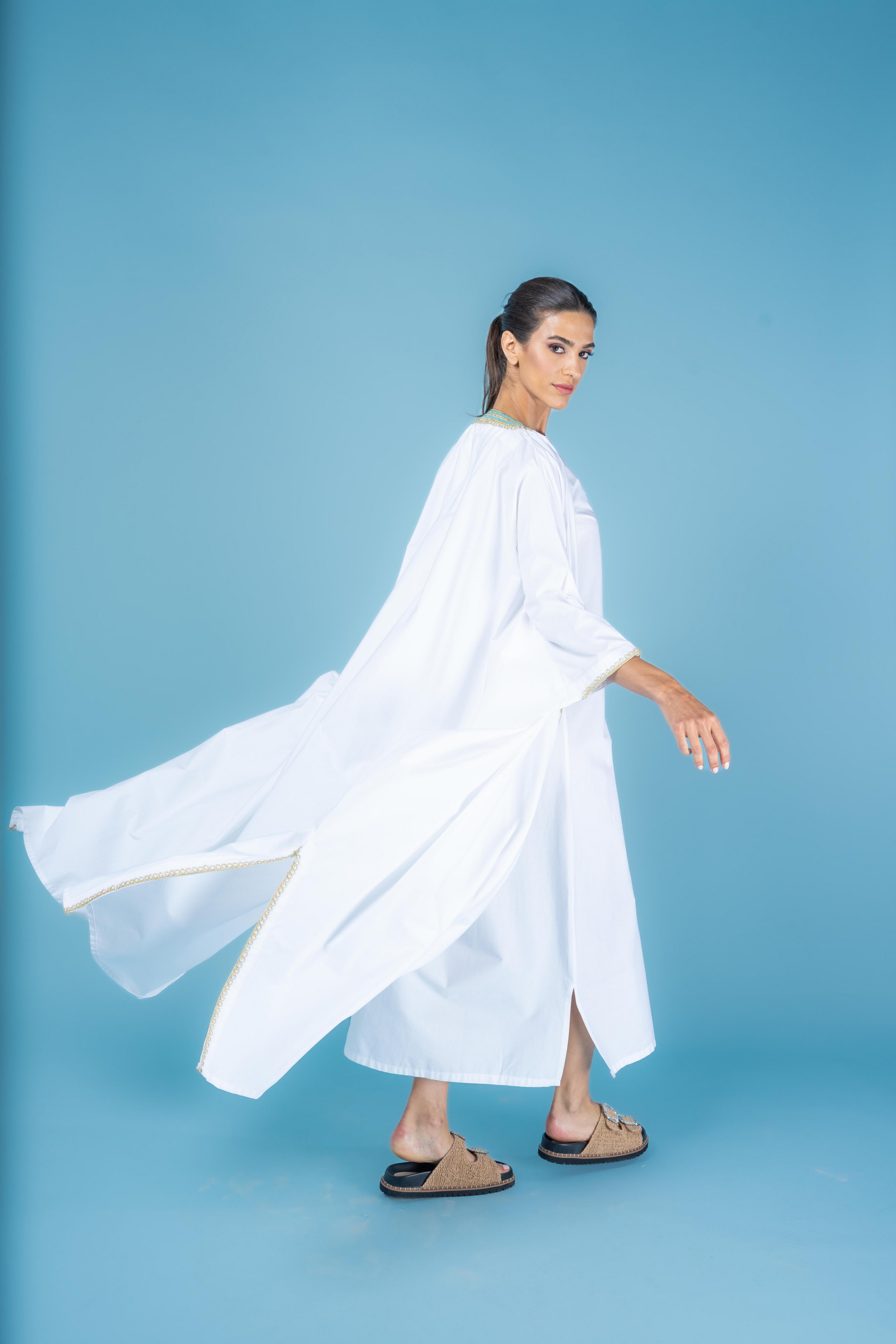 Tropica Kaftan Anthropologie x Kaftish, Blue, A515_0010, large image number 3