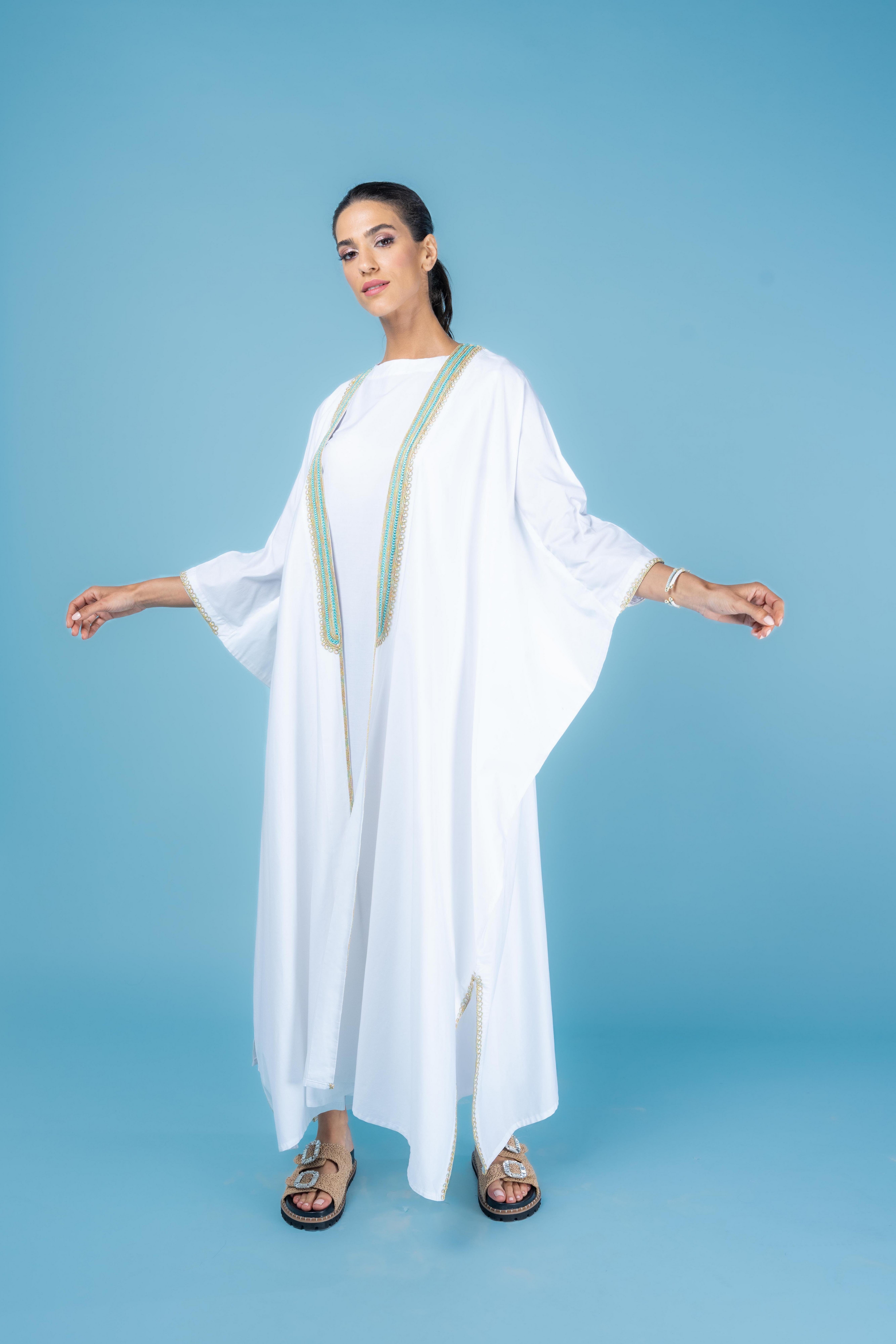 Tropica Kaftan Anthropologie x Kaftish, Blue, A515_0010, large image number 4