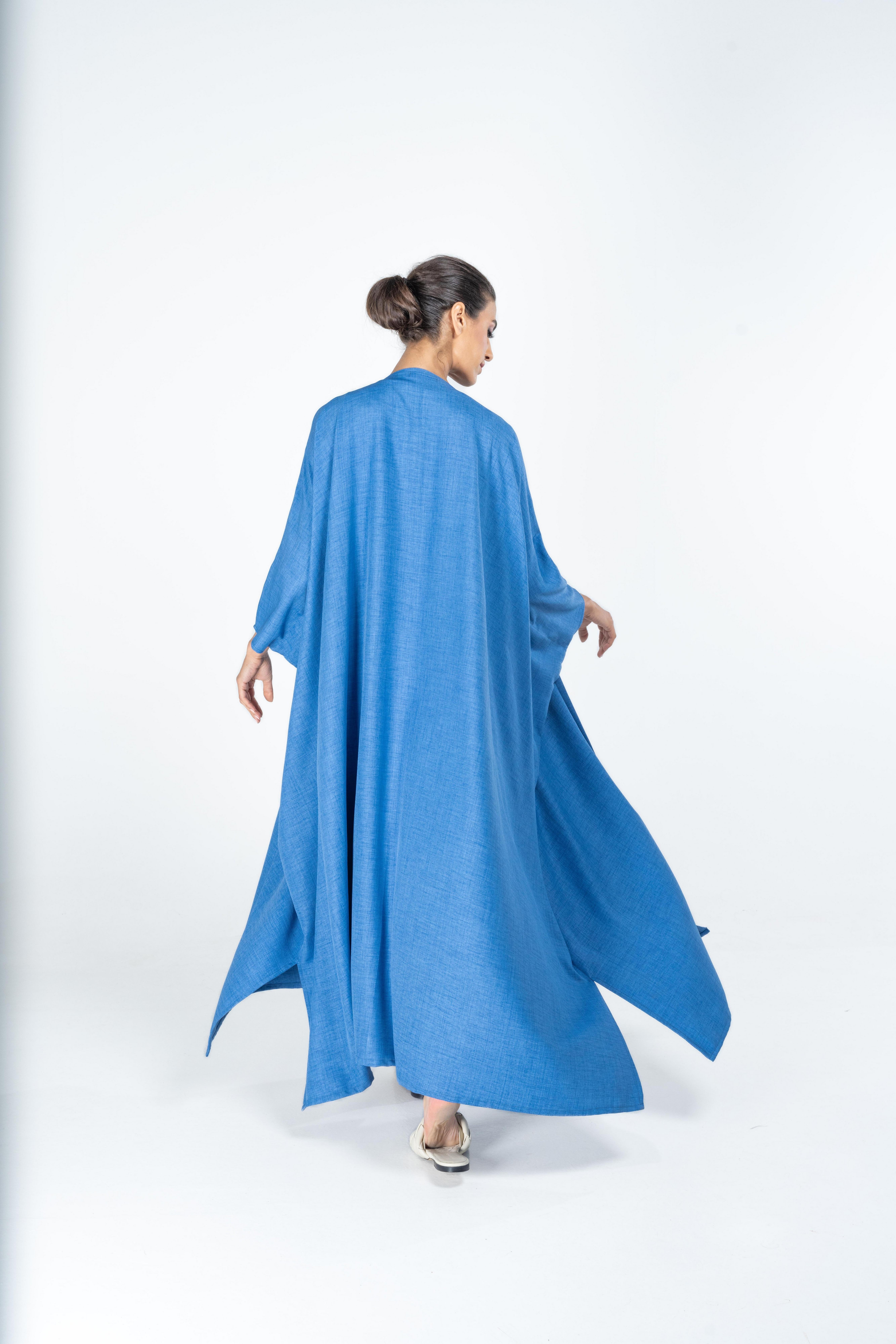 Alora Kaftan Anthropologie x Kaftish, Blue, A515_0093, large image number 2
