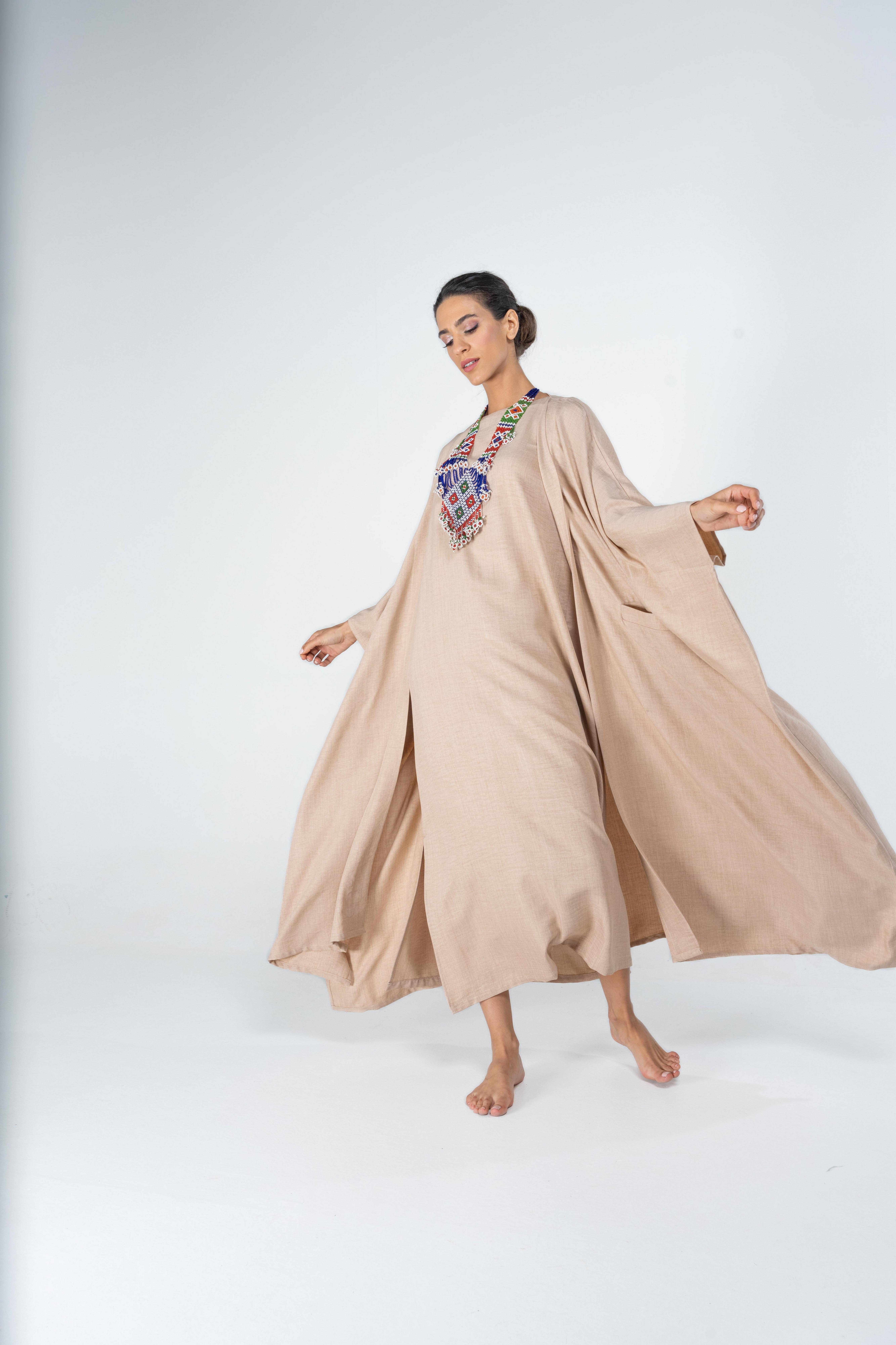 Alora Kaftan, Beige, , large image number 0