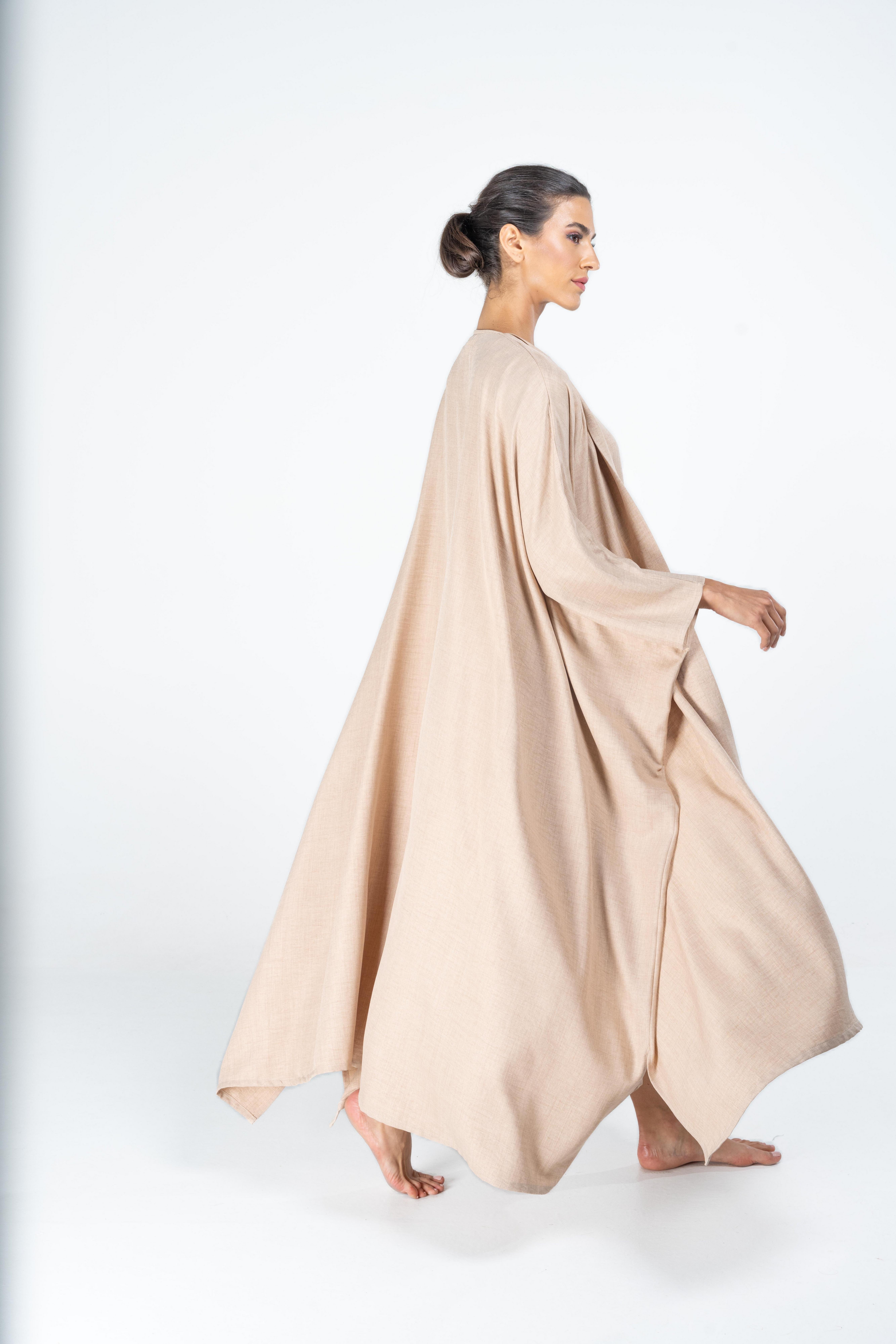 Alora Kaftan Anthropologie x Kaftish, Beige, A515_0024, large image number 2