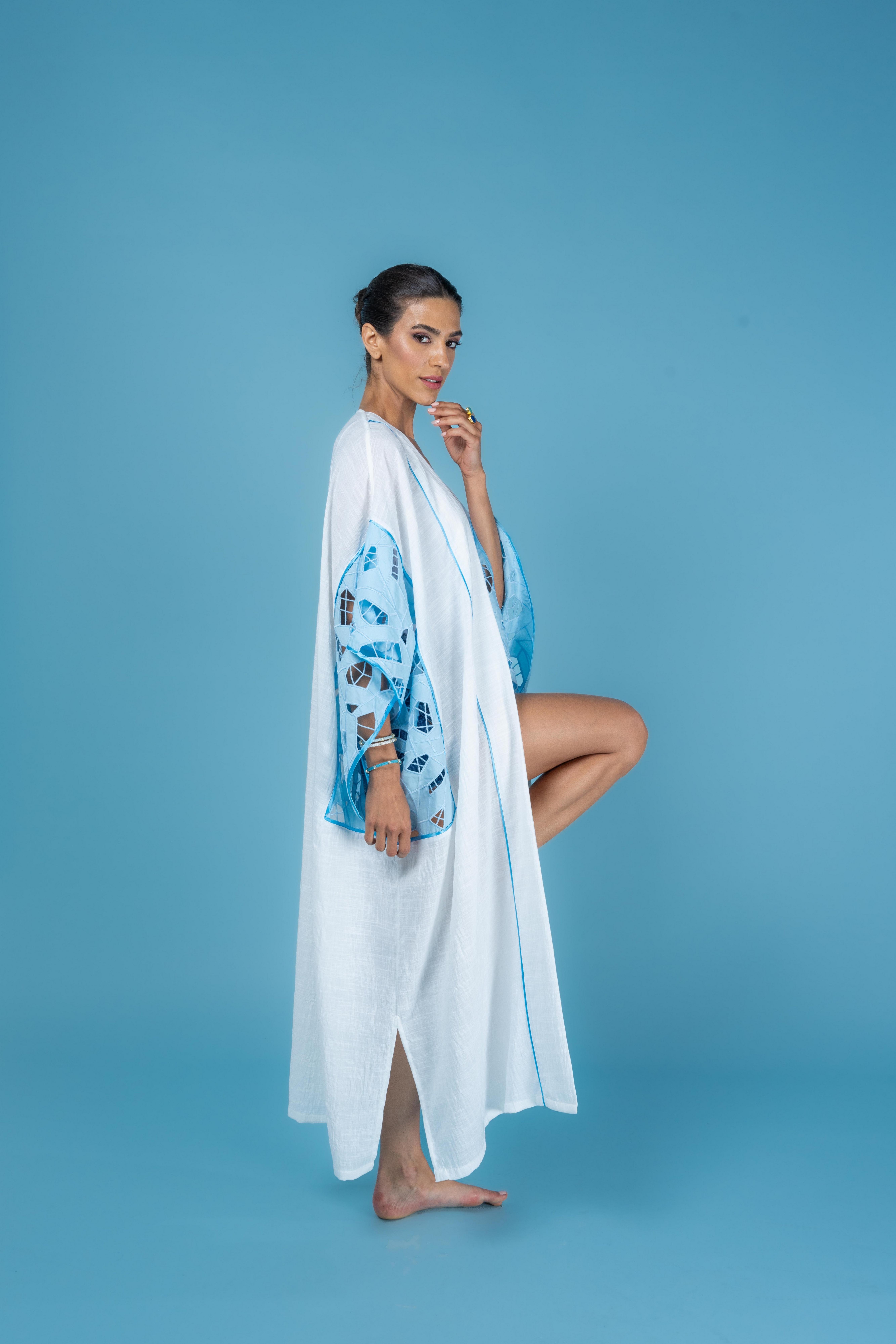 Camelia Kaftan, White, , large image number 3