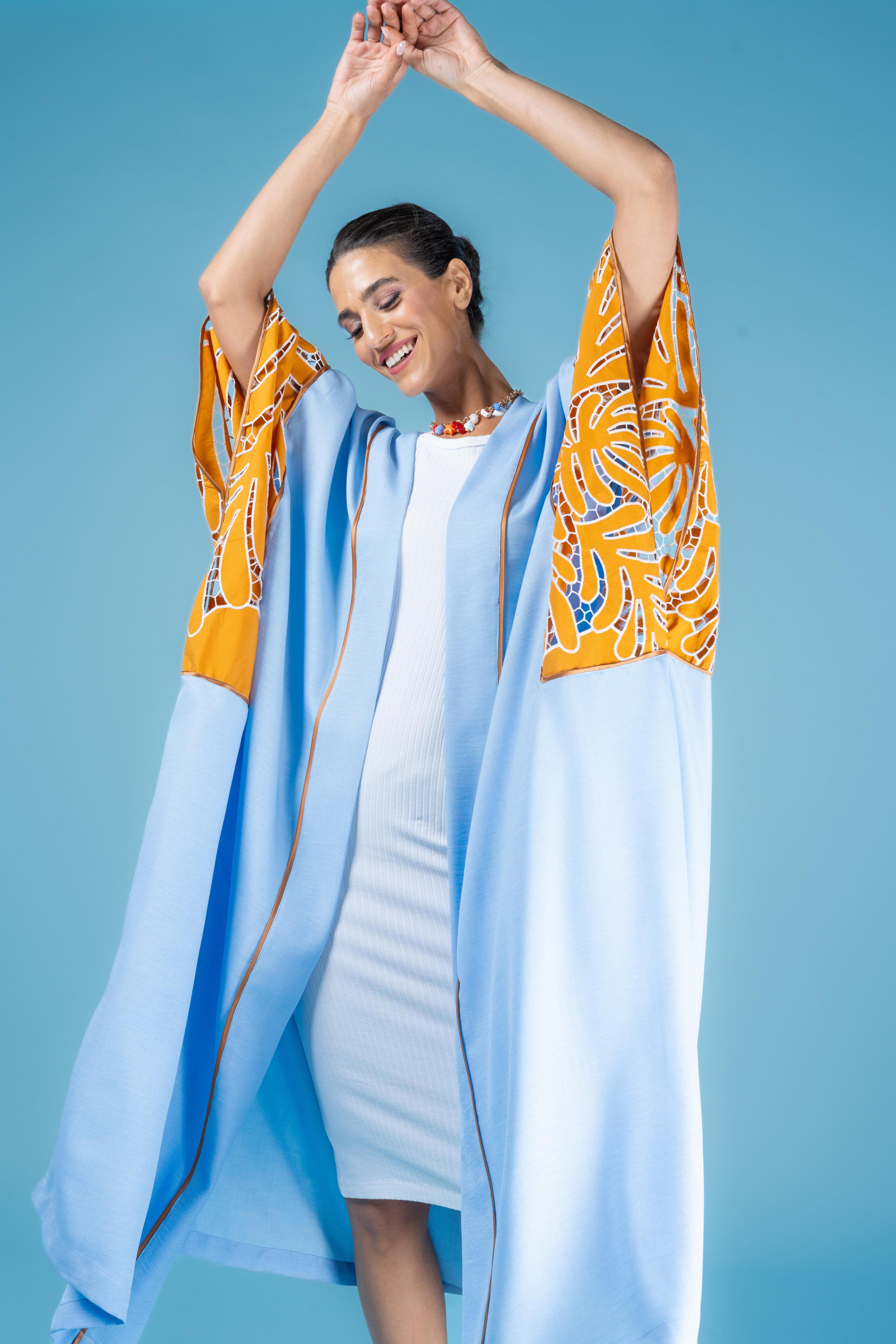Camelia Kaftan, Blue, , large image number 1