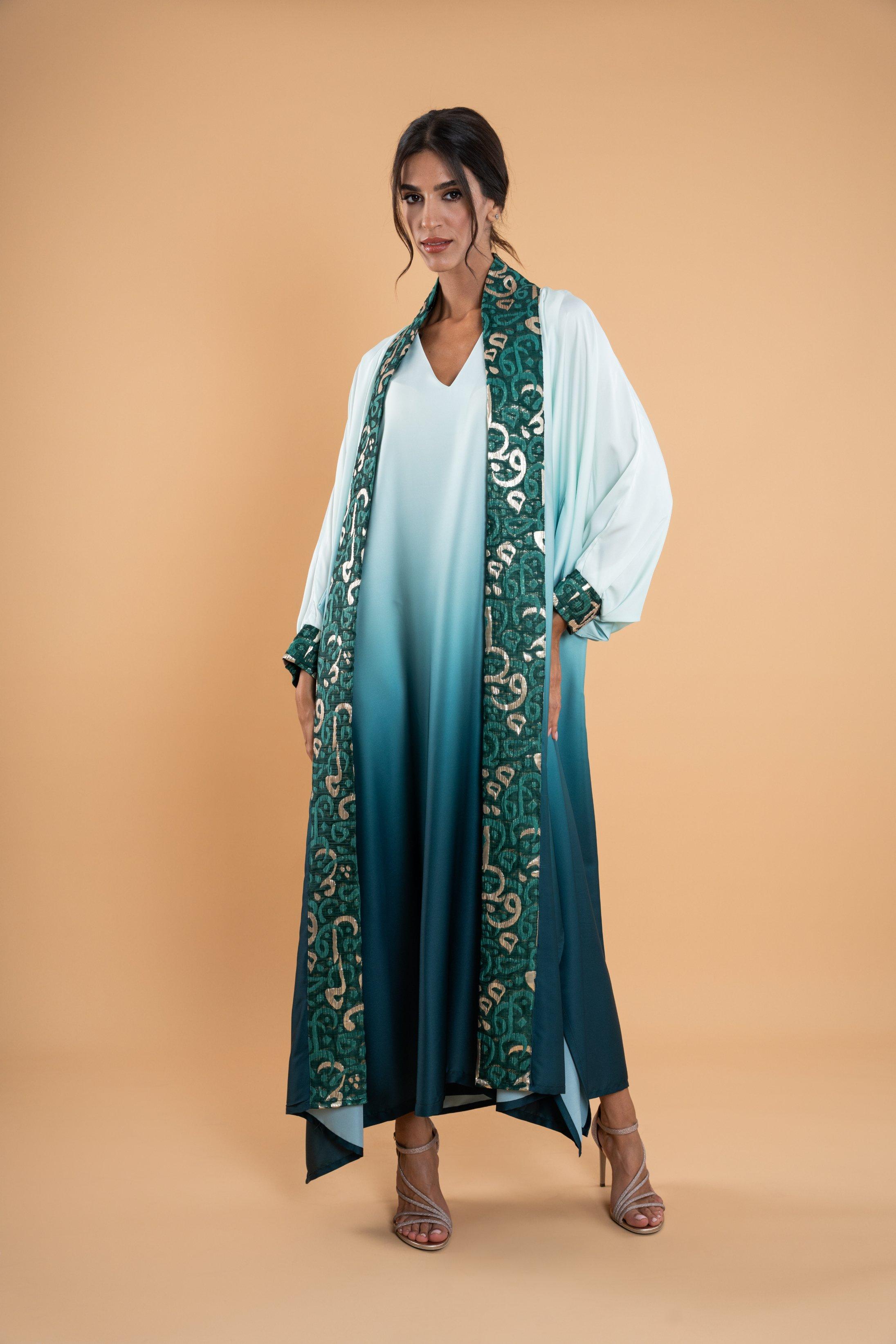 Rihan, Anthropologie X Kaftish, Green, A515_0038, large image number 1
