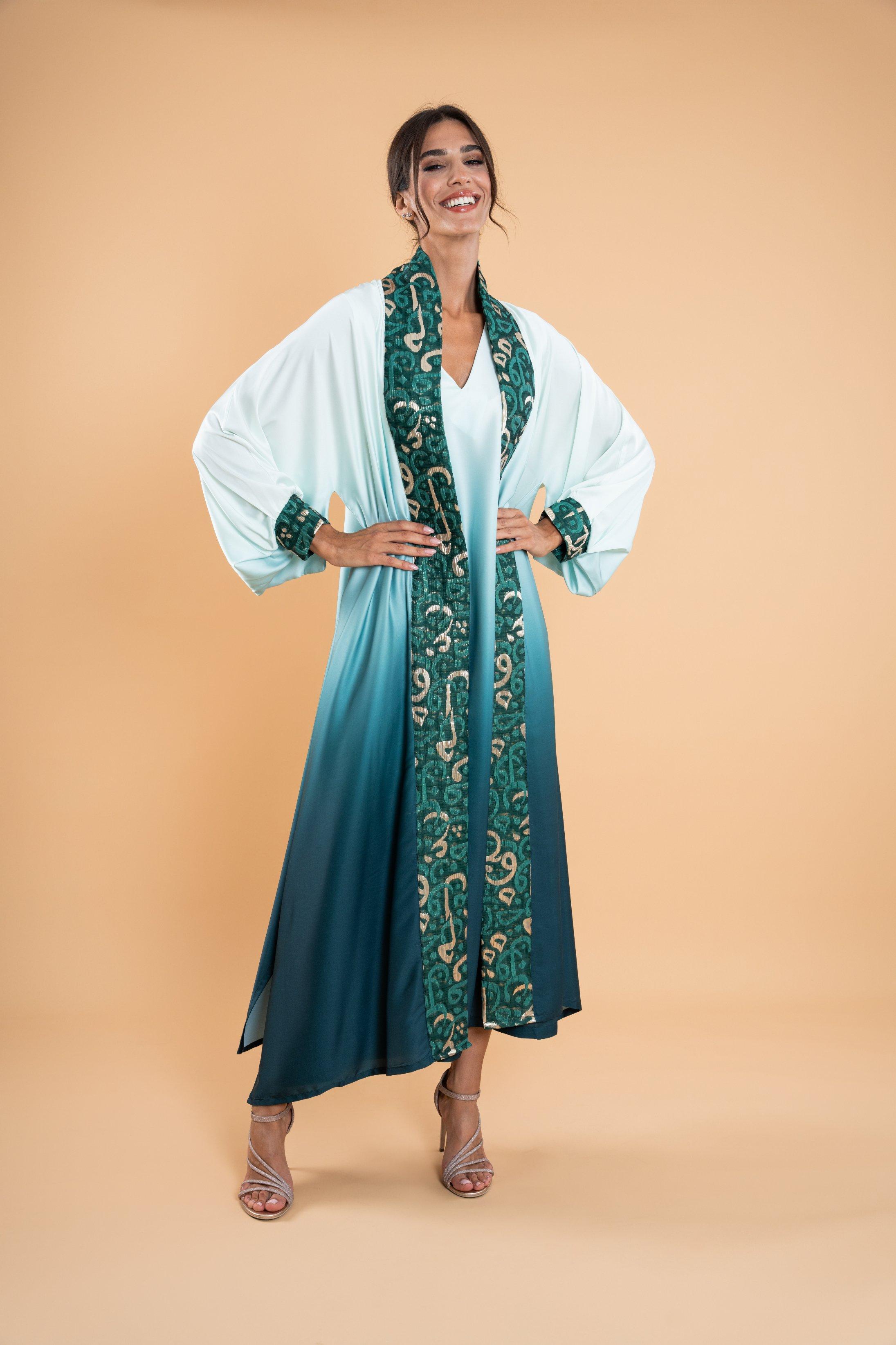 Rihan, Anthropologie X Kaftish, Green, A515_0038, large image number 2
