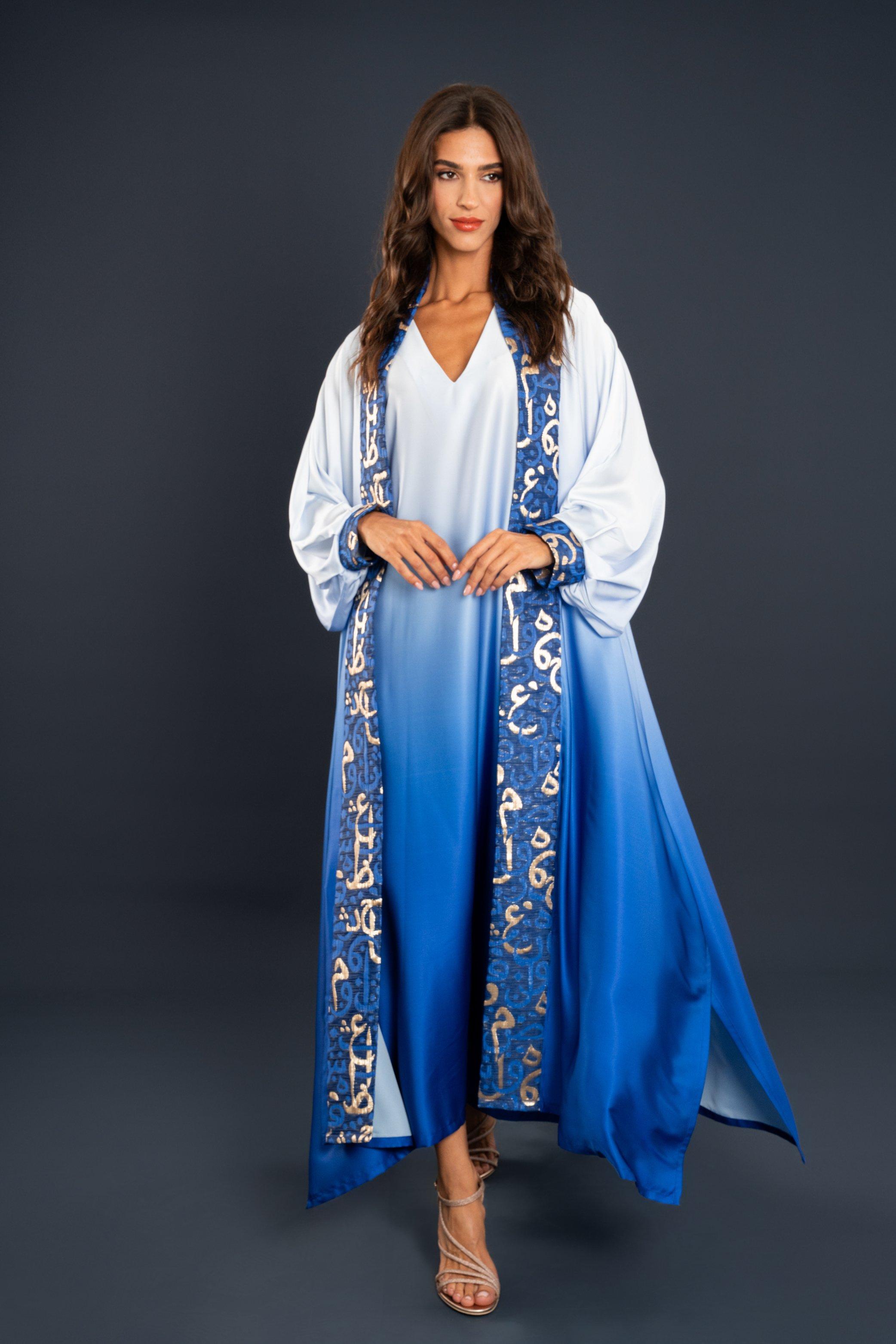 Rihan, Anthropologie X Kaftish, Blue, A515_0049, large image number 1