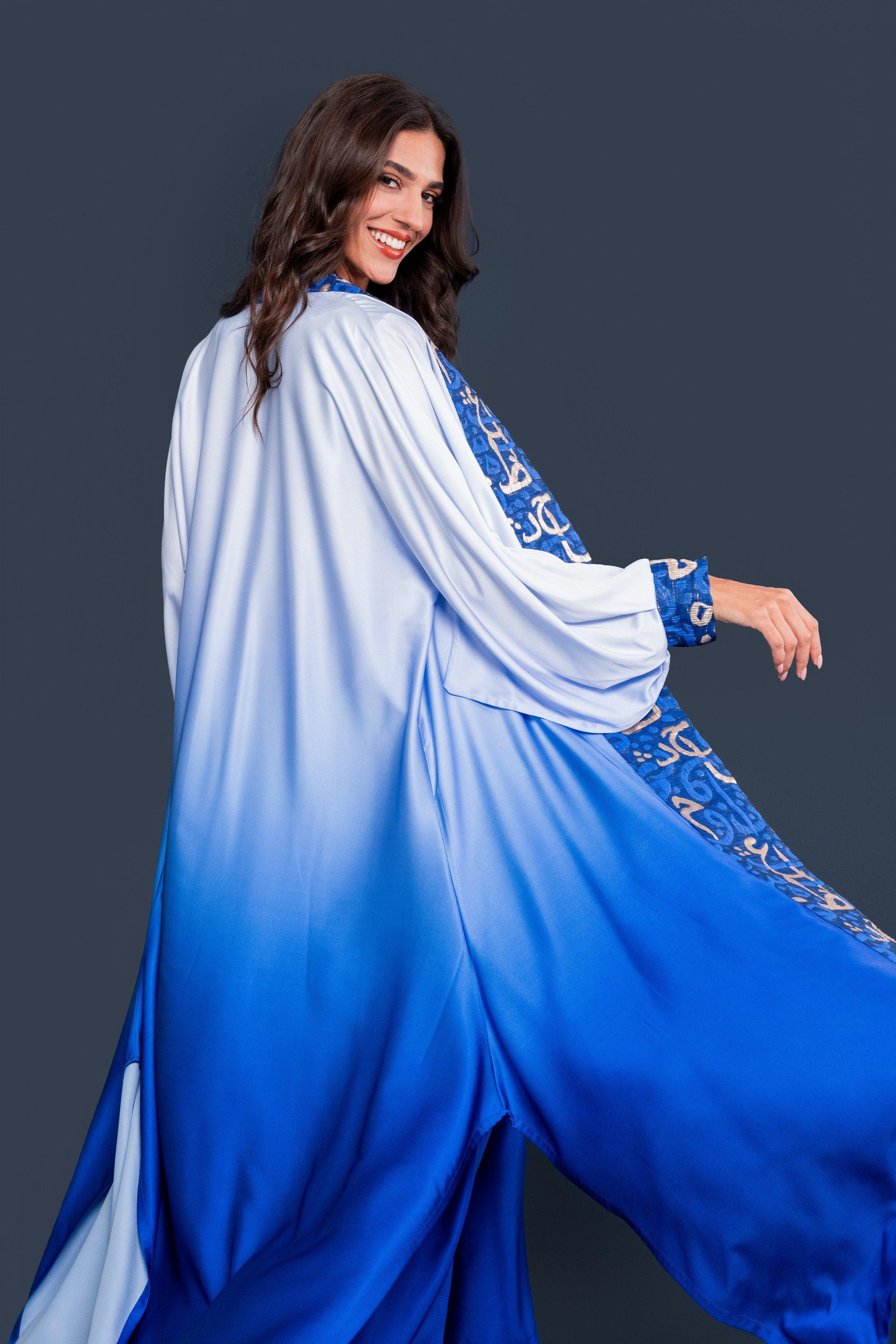 Rihan, Anthropologie X Kaftish, Blue, A515_0049, large image number 4