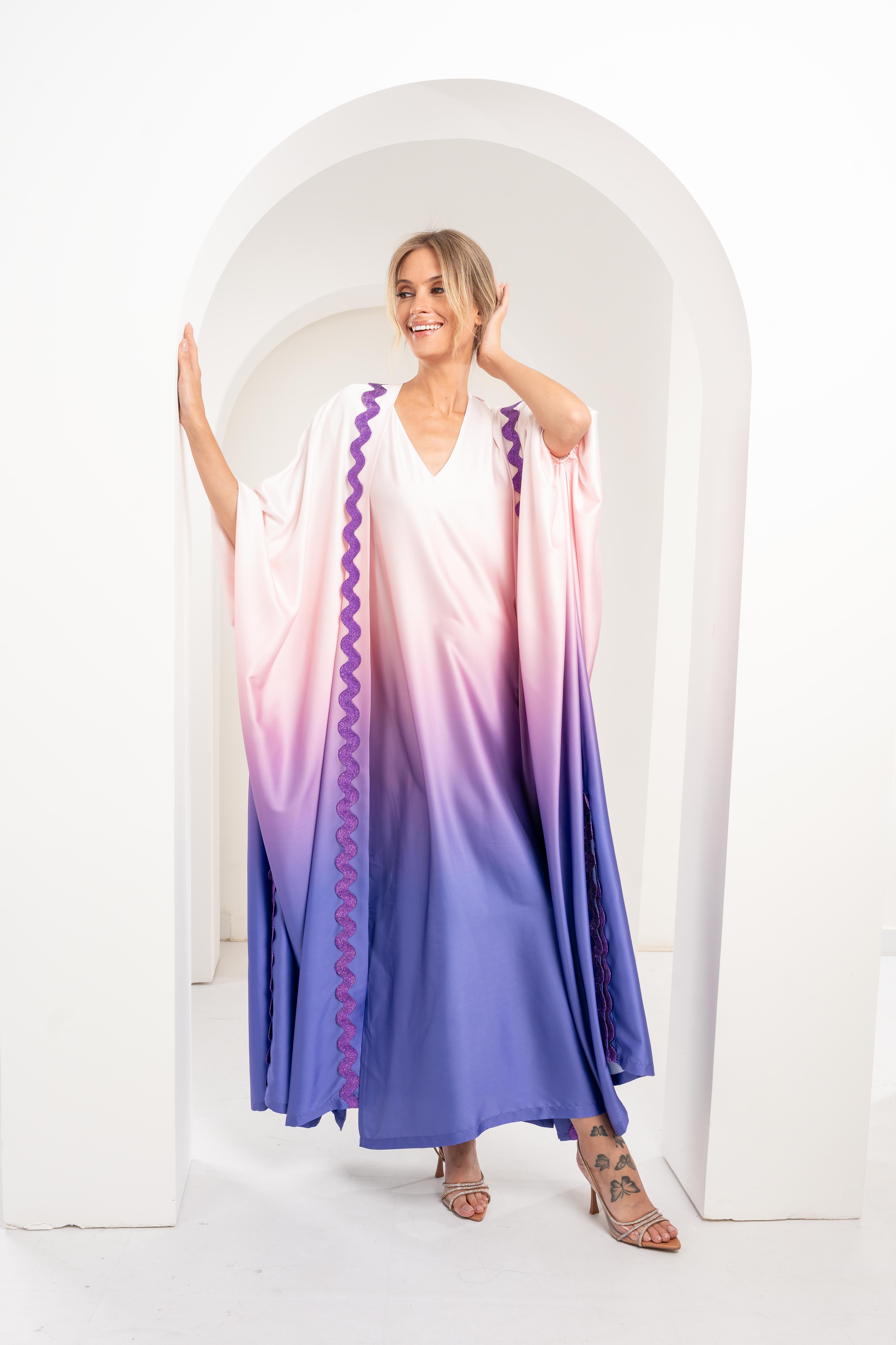 Nouran, Anthropologie X Kaftish, Pink, A515_0059, large image number 1