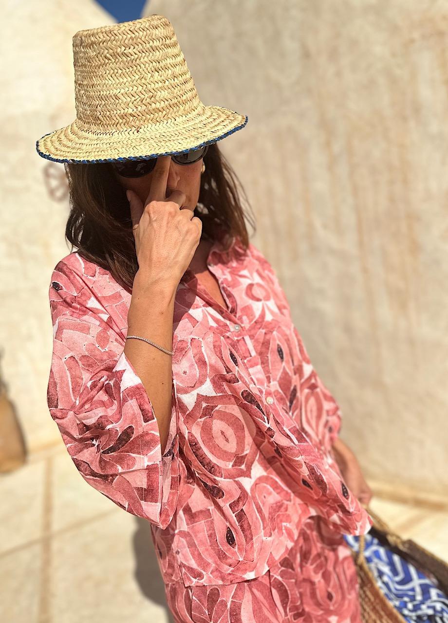 Anthropologie Abstract Button Down, Pink, , large image number 1