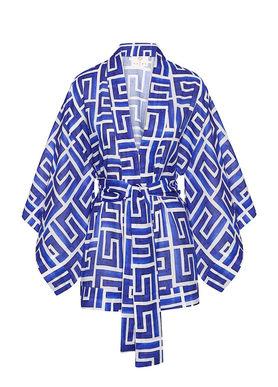 Anthropologie Nefes Key Kimono, Blue, , large image number 1